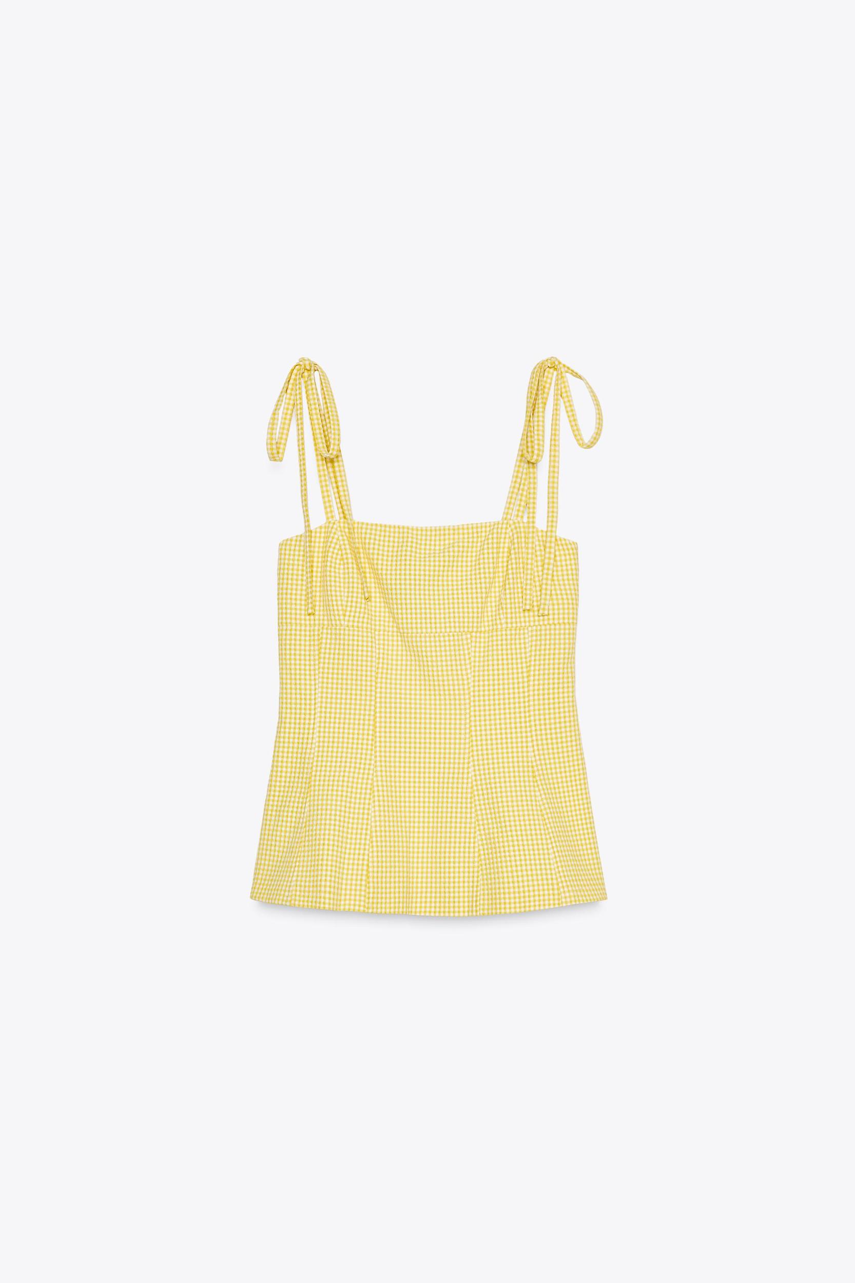 GINGHAM BOW TOP Product Image