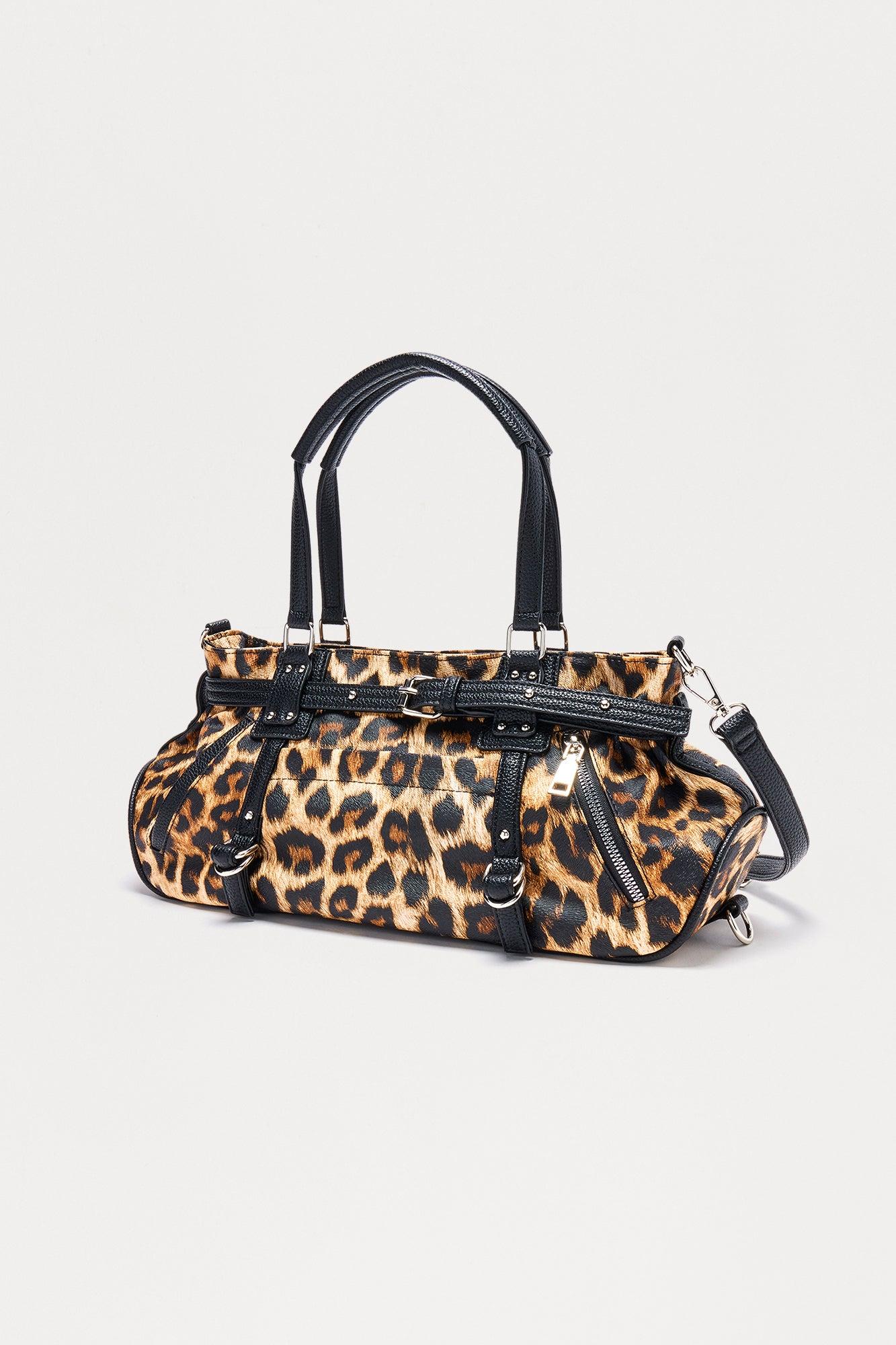 Tell Me Faux Leather Shoulder Bag - Leopard Female Product Image