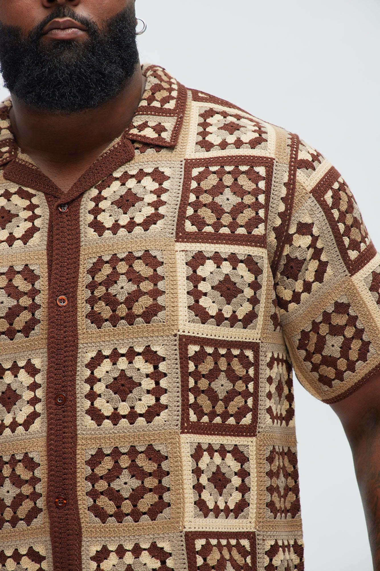 Nolan Textured Shirt - Brown/combo Product Image