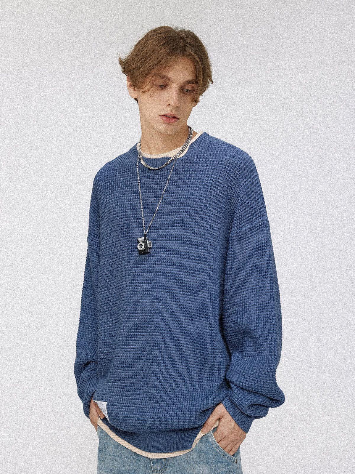 Aelfric Eden Waffle Layered Sweater Product Image