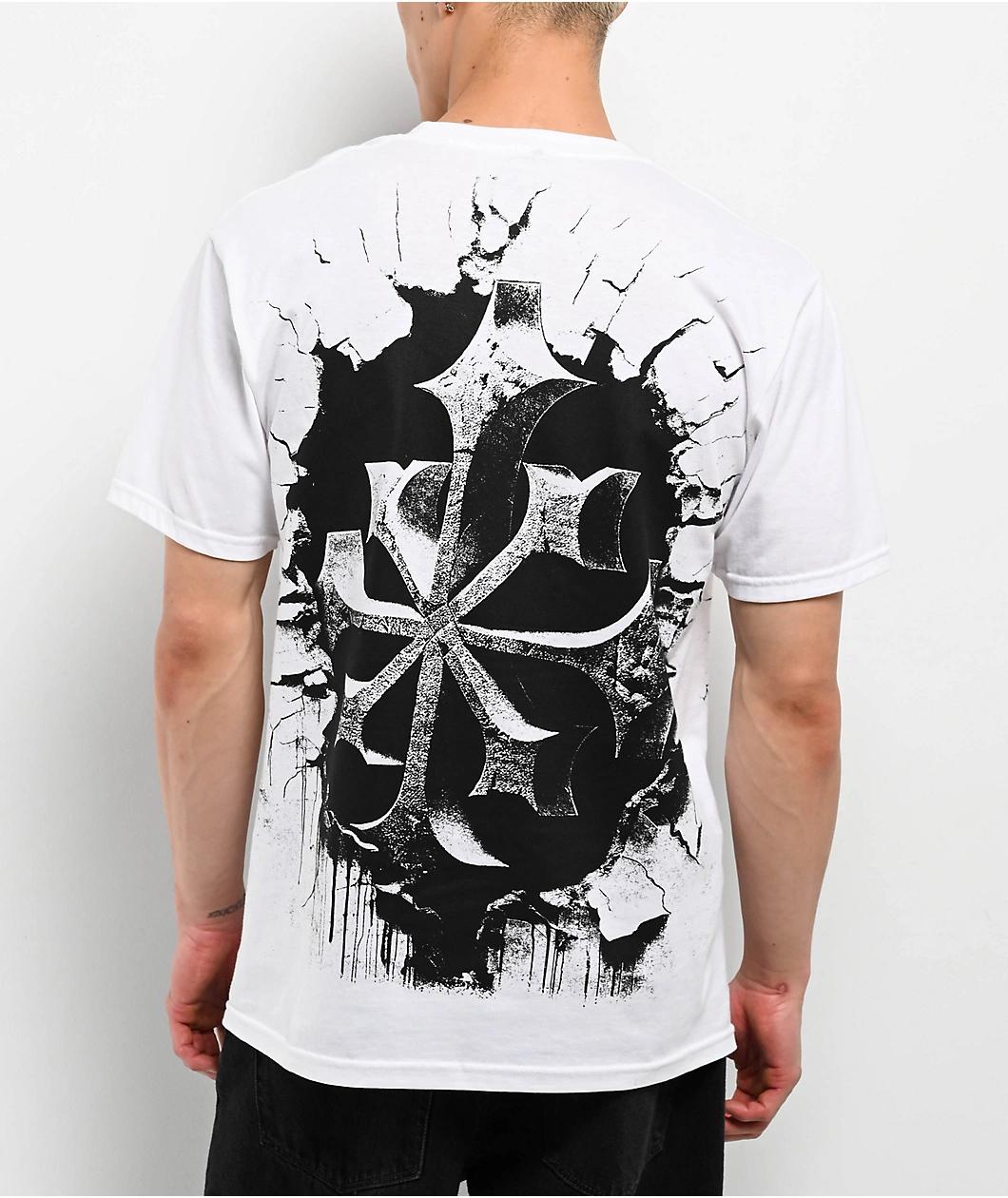 Disorder Shattered White T-Shirt Product Image