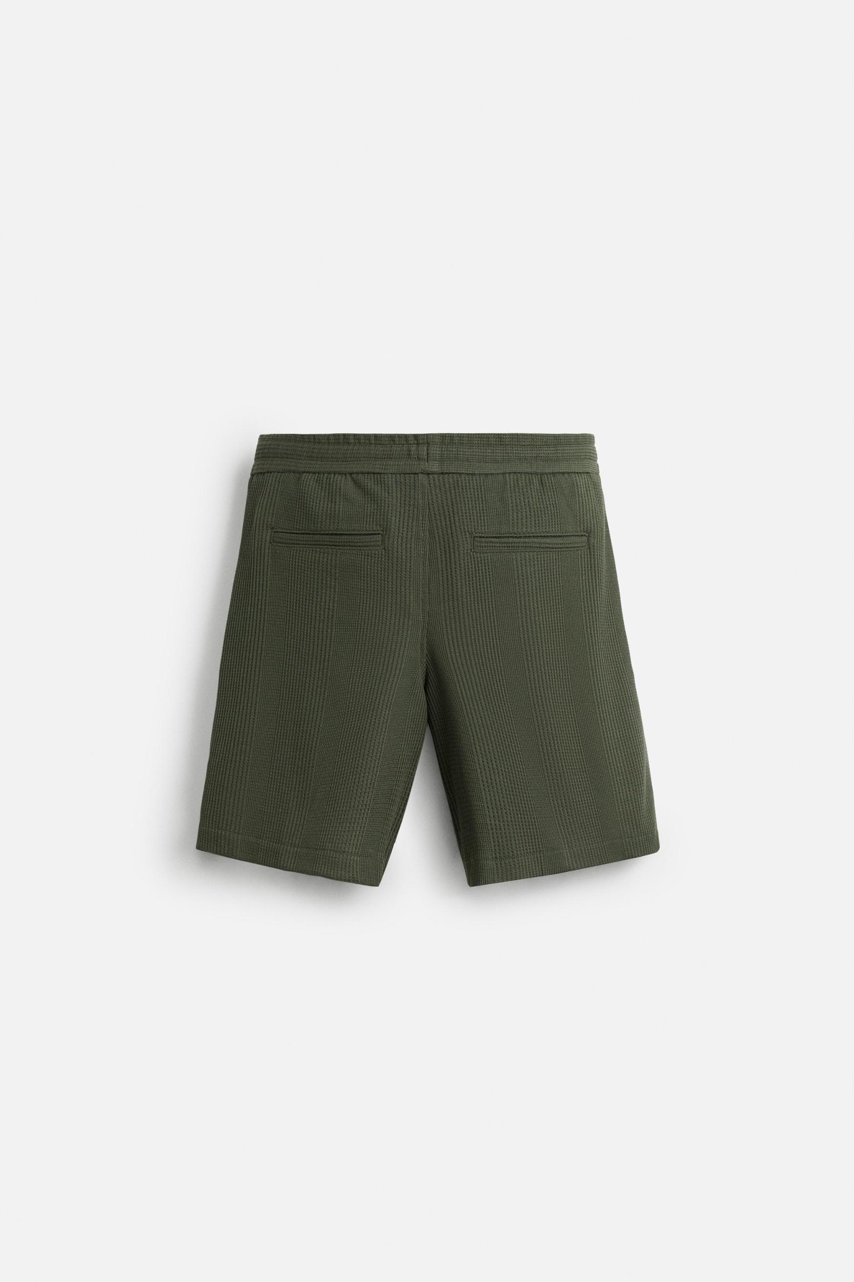 JACQUARD TEXTURED SHORTS Product Image