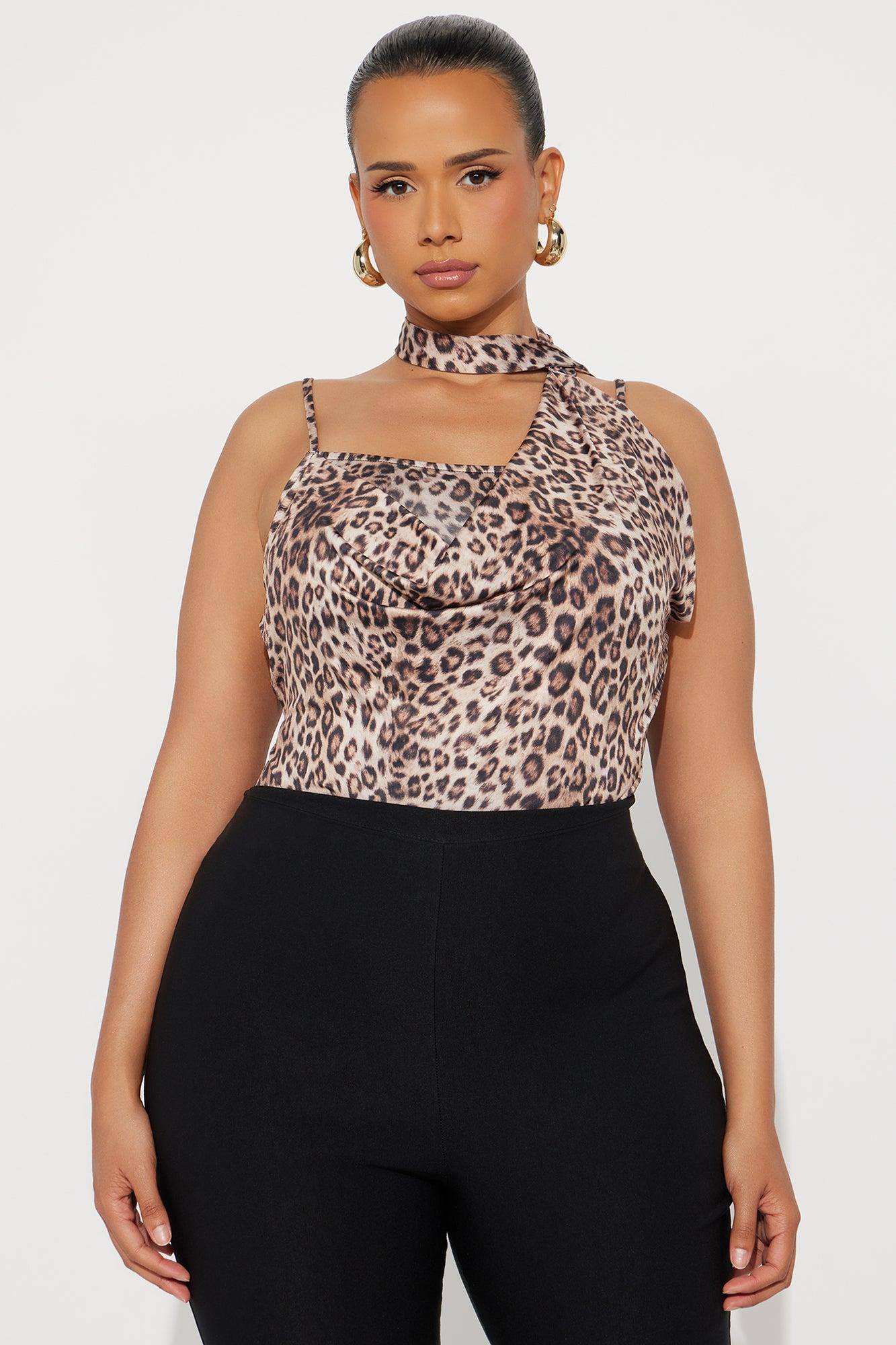 Katia Leopard High Neck Bodysuit - Leopard Female Product Image