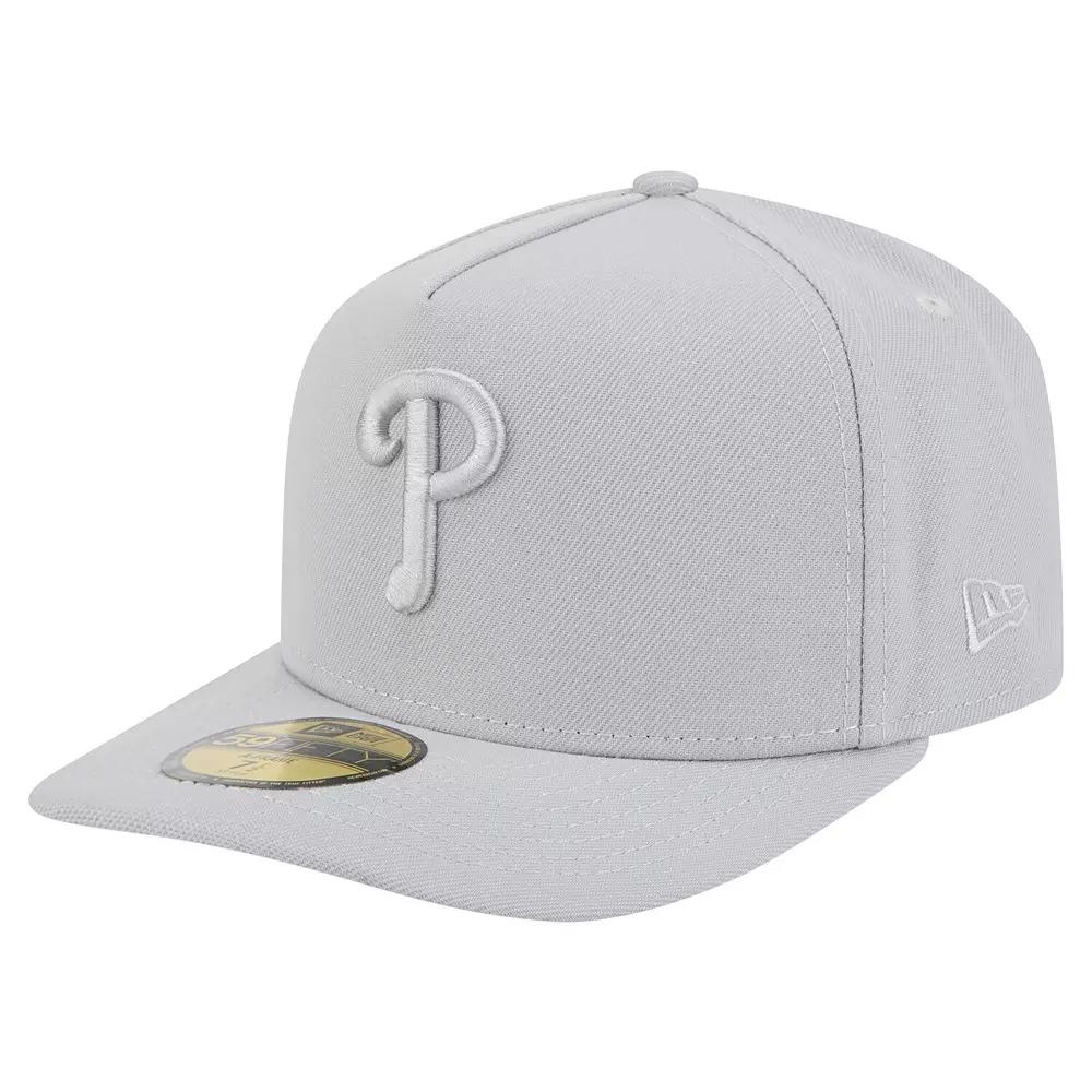 Men's New Era  Gray Philadelphia Phillies Colorpack 59FIFTY Fitted Hat, Size: 7 1/4, Grey Product Image