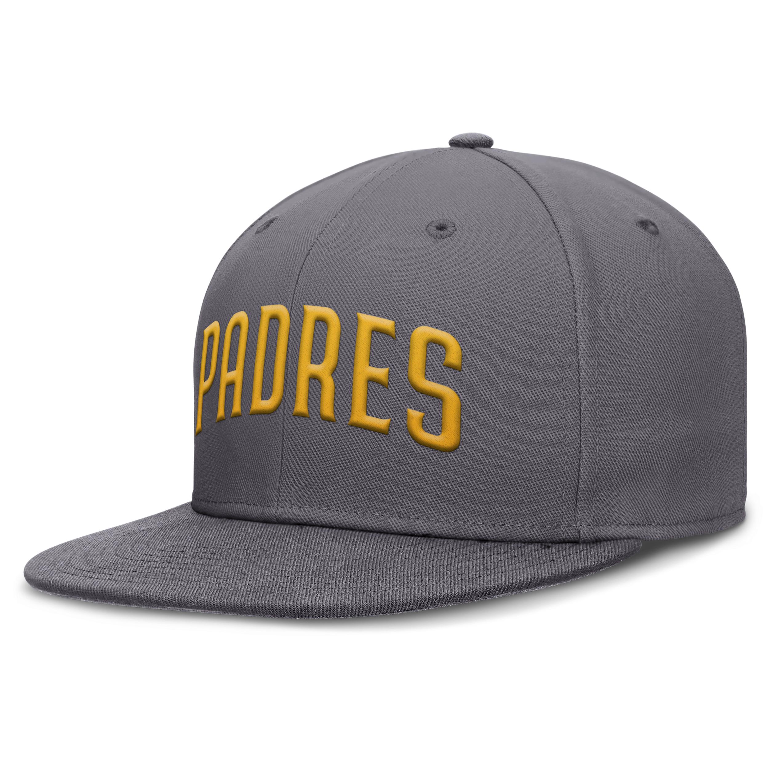 Men's Nike Gray San Diego Padres Performance True Fitted Hat,  Product Image