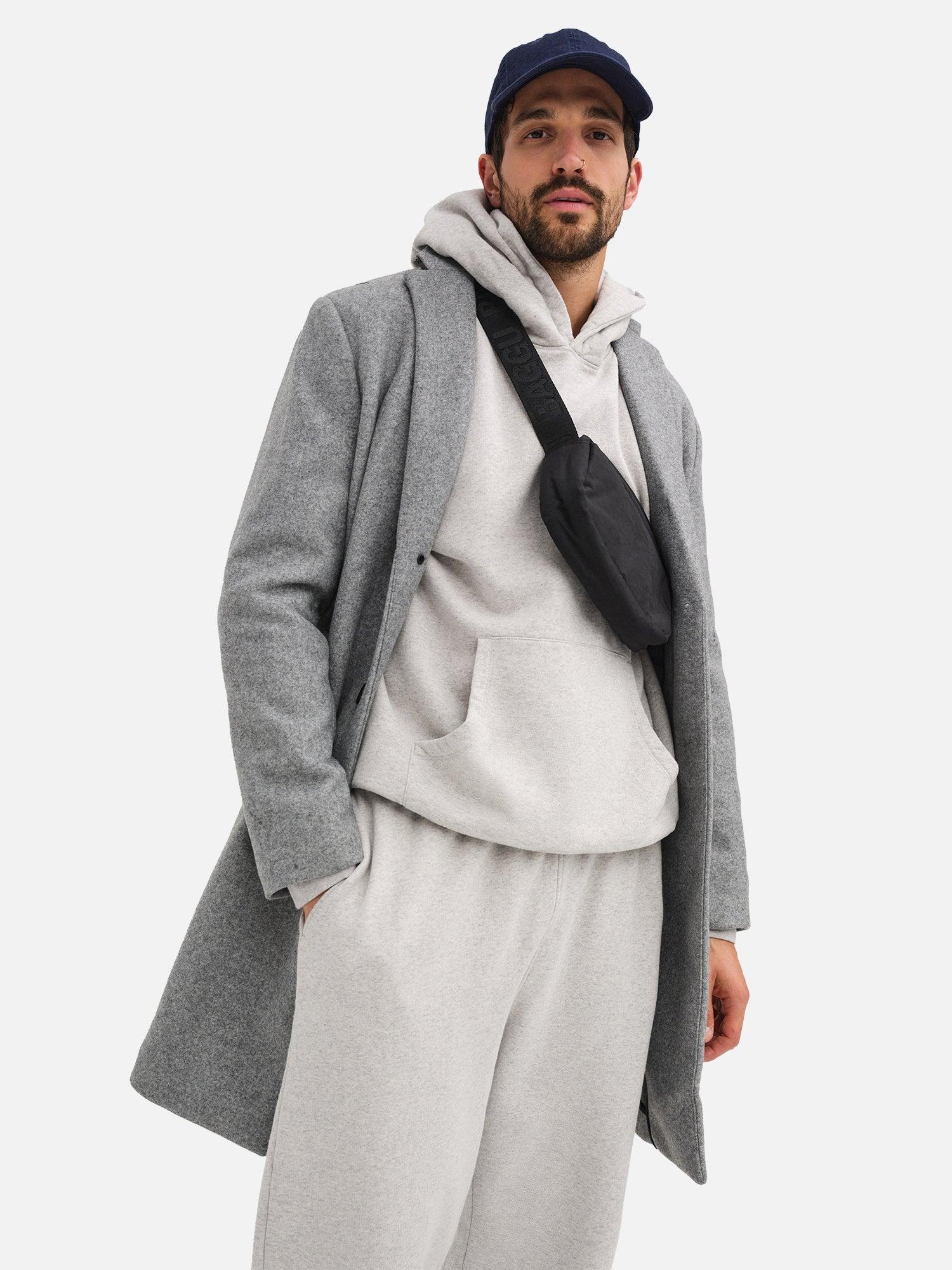 Men's Organic Fleece Hoodie Male Product Image