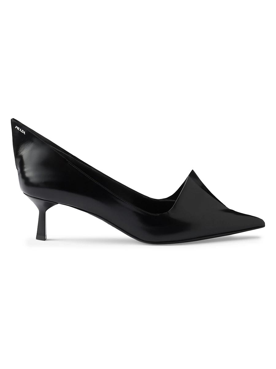 Womens Brushed Leather Pumps Product Image