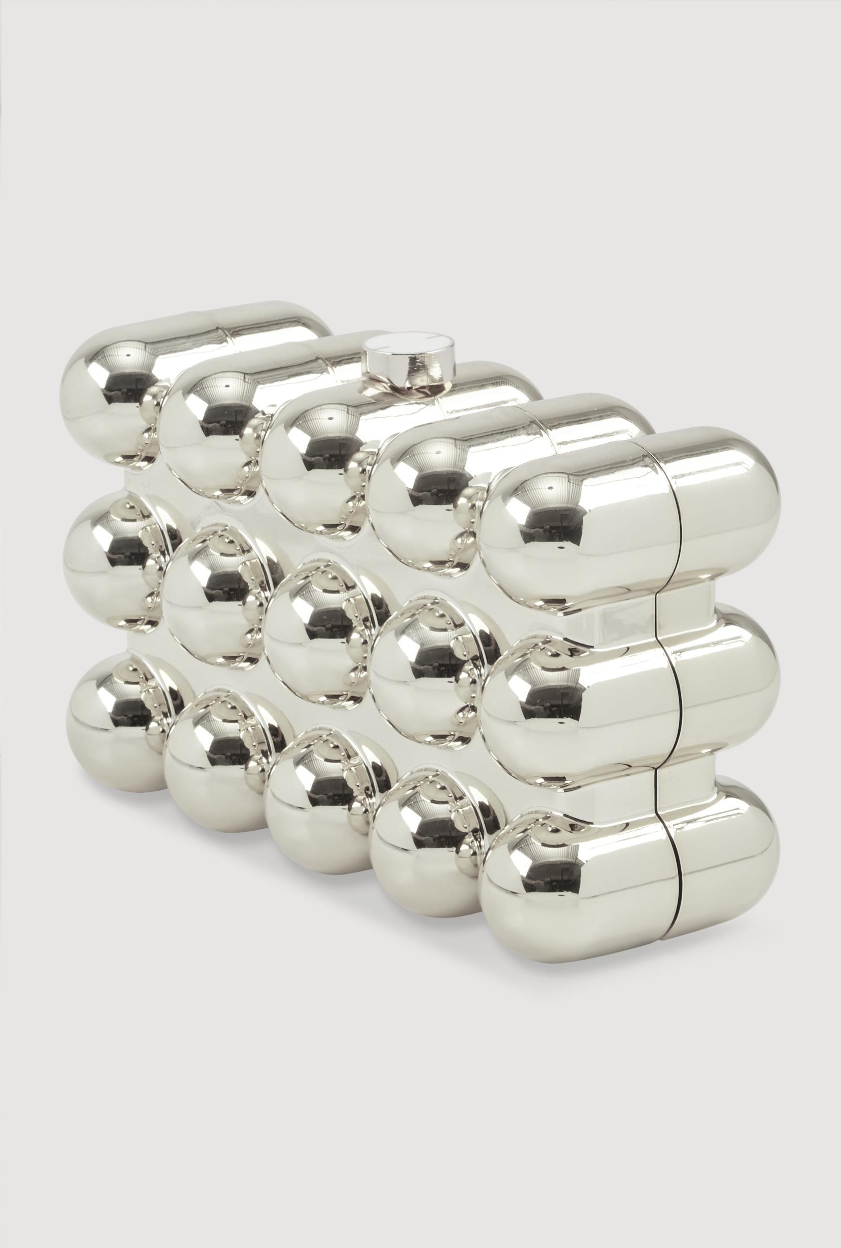 Bubble Metallic Clutch Unisex Product Image