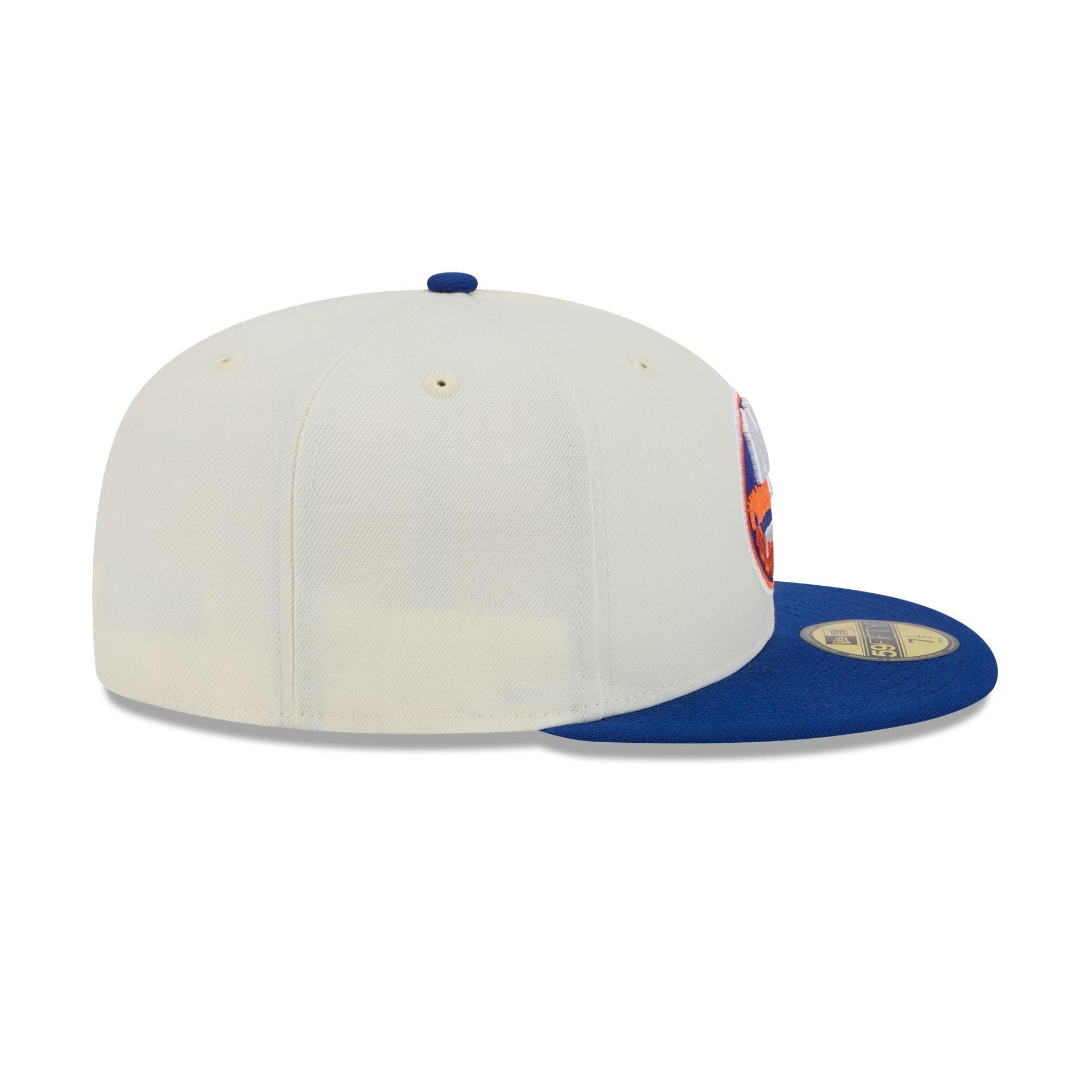 Columbus Blue Jackets Chrome White 59FIFTY Fitted Hat Male Product Image