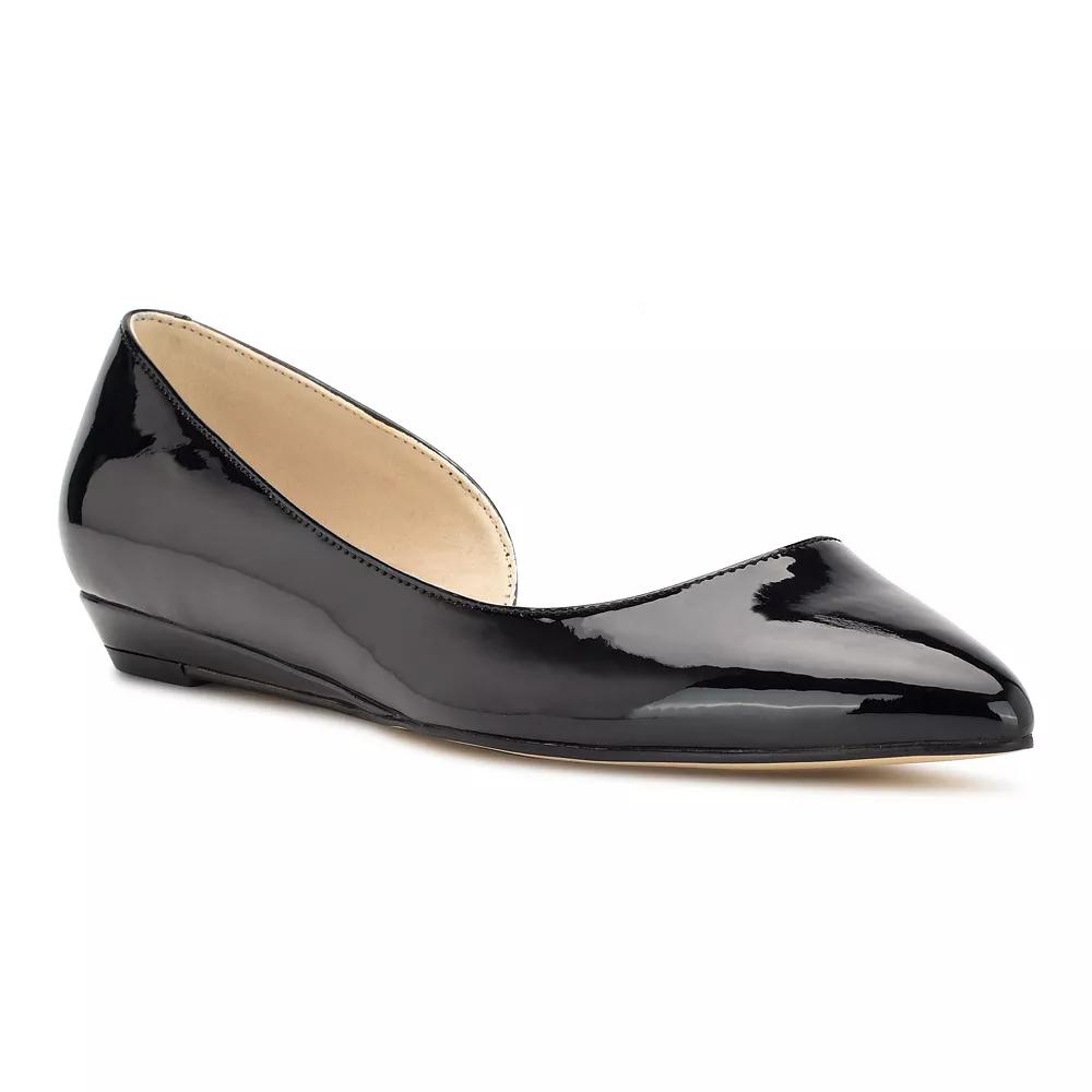 Nine West Saige Women's D'Orsay Flats, Size: 5, Black Patent Product Image