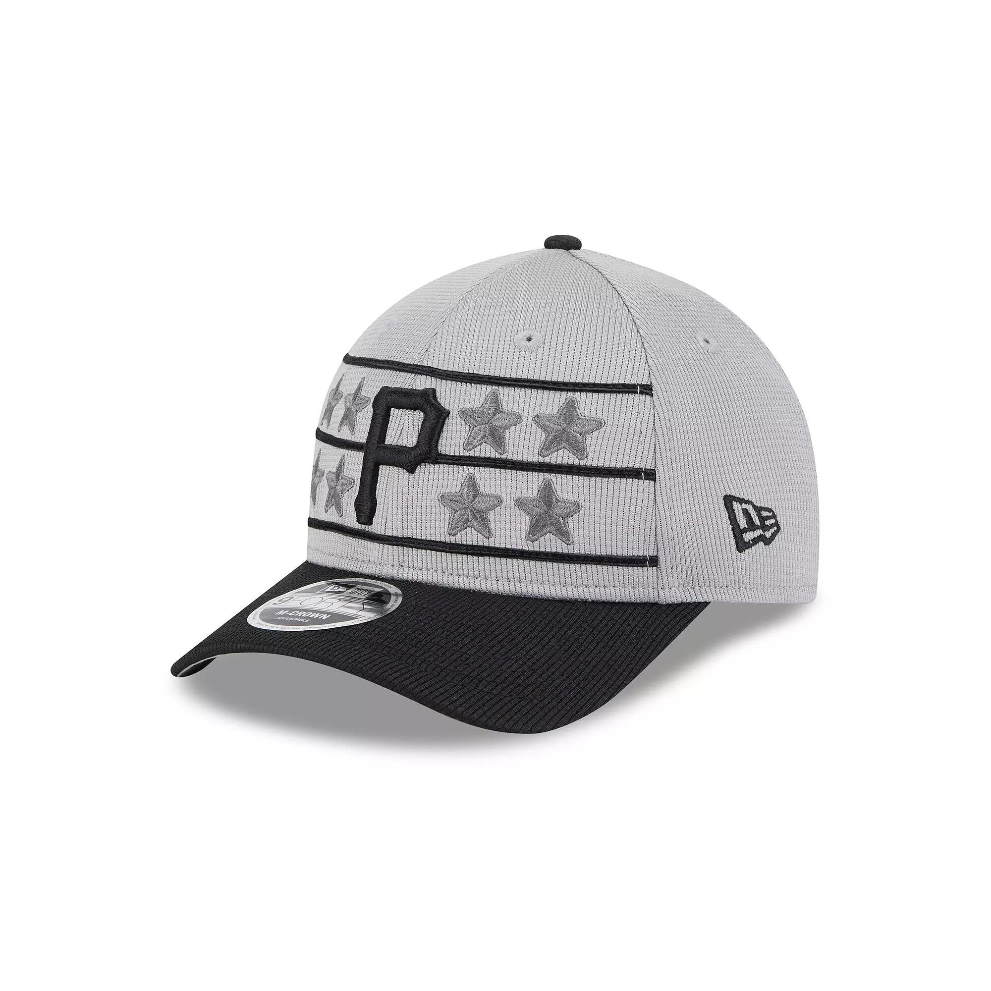 Men's New Era Gray/Black Pittsburgh Pirates 2025 Batting Practice 9FORTY M-Crown Adjustable Hat, Grey Product Image