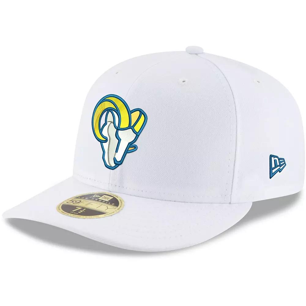 Men's New Era White Los Angeles Rams Omaha Low Profile 59FIFTY Fitted Hat,  Product Image