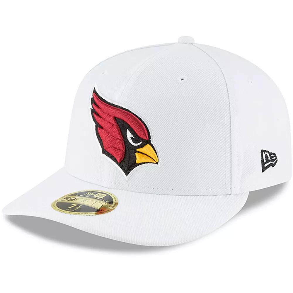 Men's New Era White Arizona Cardinals Omaha Low Profile 59FIFTY Fitted Hat,  Product Image