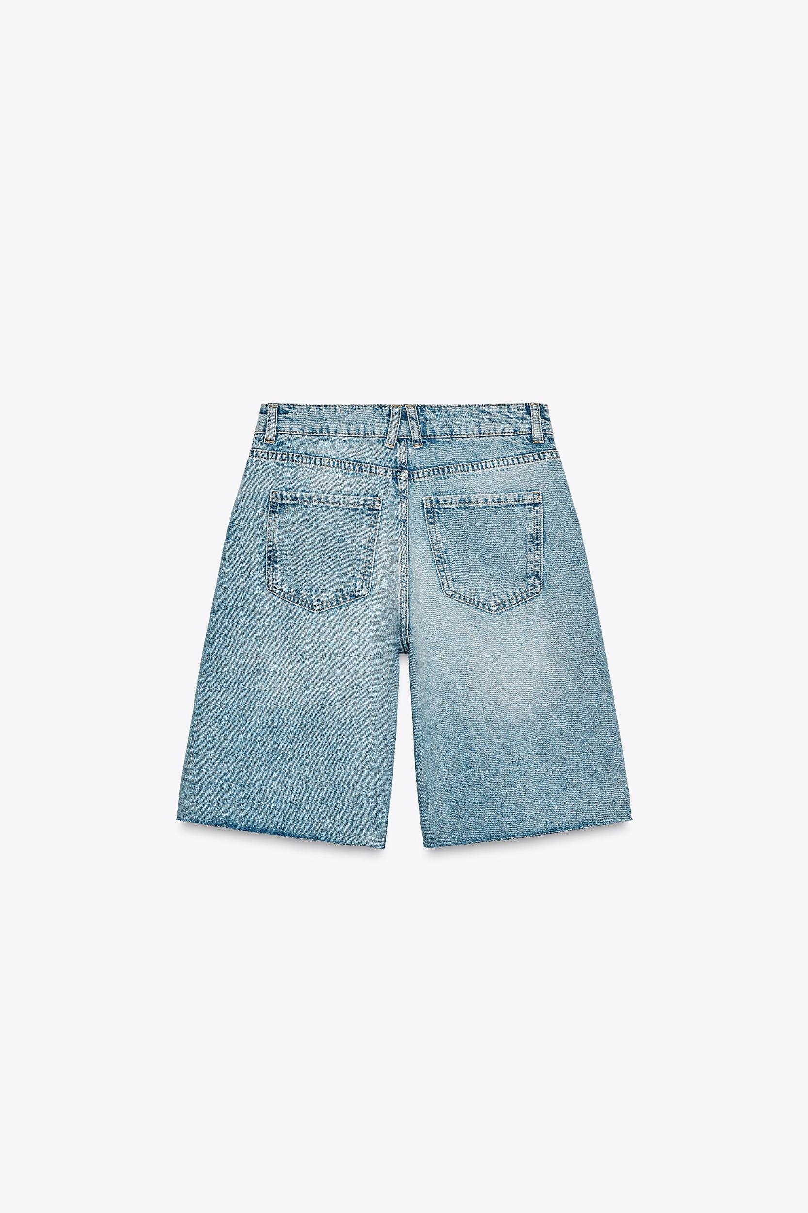 Z1975 MID-RISE DENIM BERMUDA SHORTS Product Image