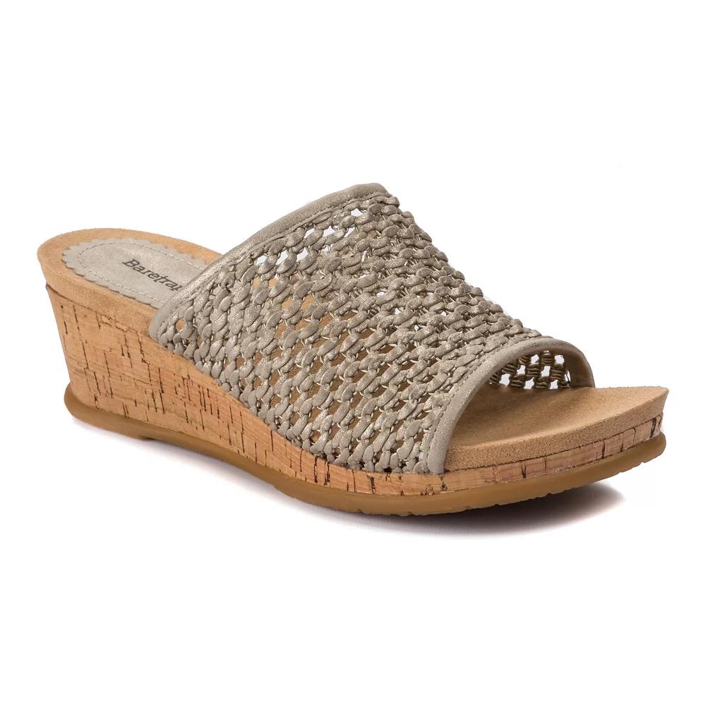 Baretraps Flossey Women's Wedge Slide Sandals, Size: 8.5, Gray Product Image