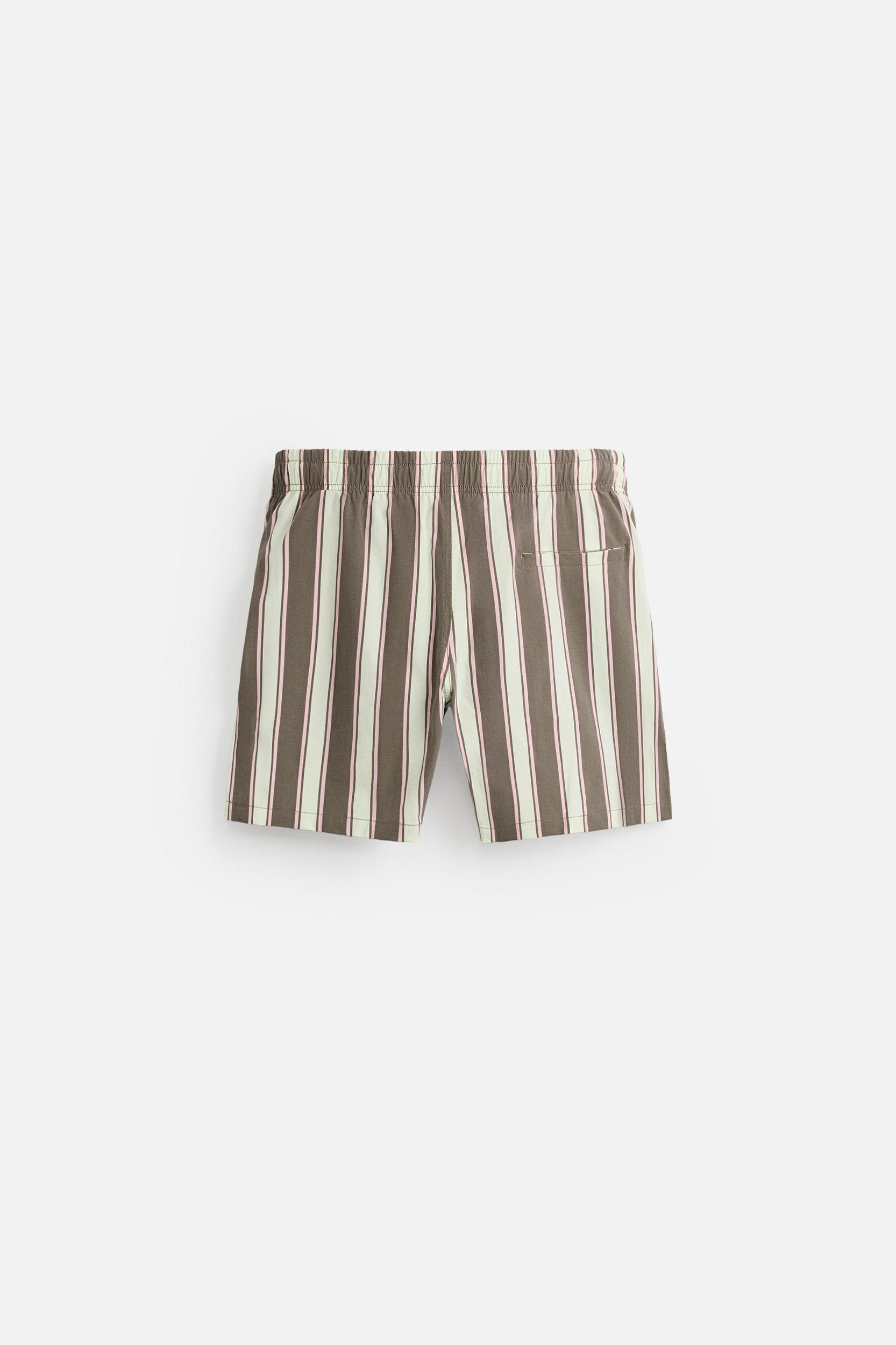STRIPED MID-LENGTH SWIMSUIT Product Image