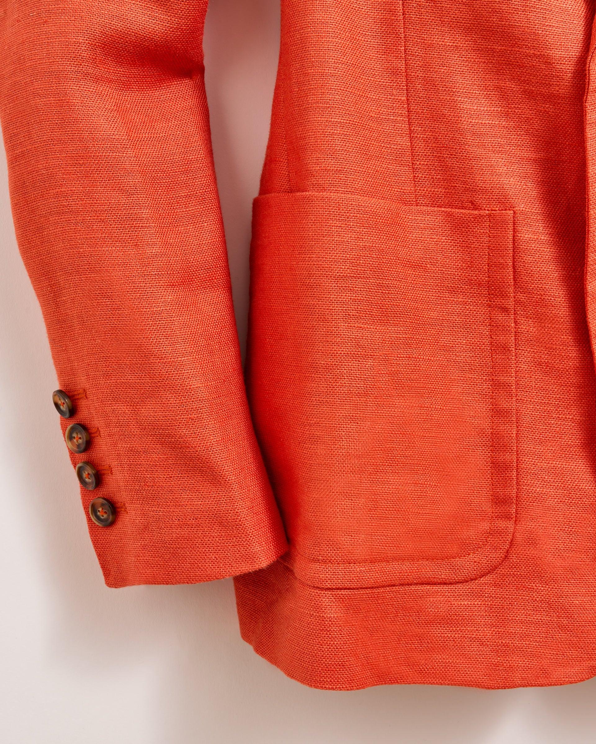 Linen Two Button Blazer -  Product Image