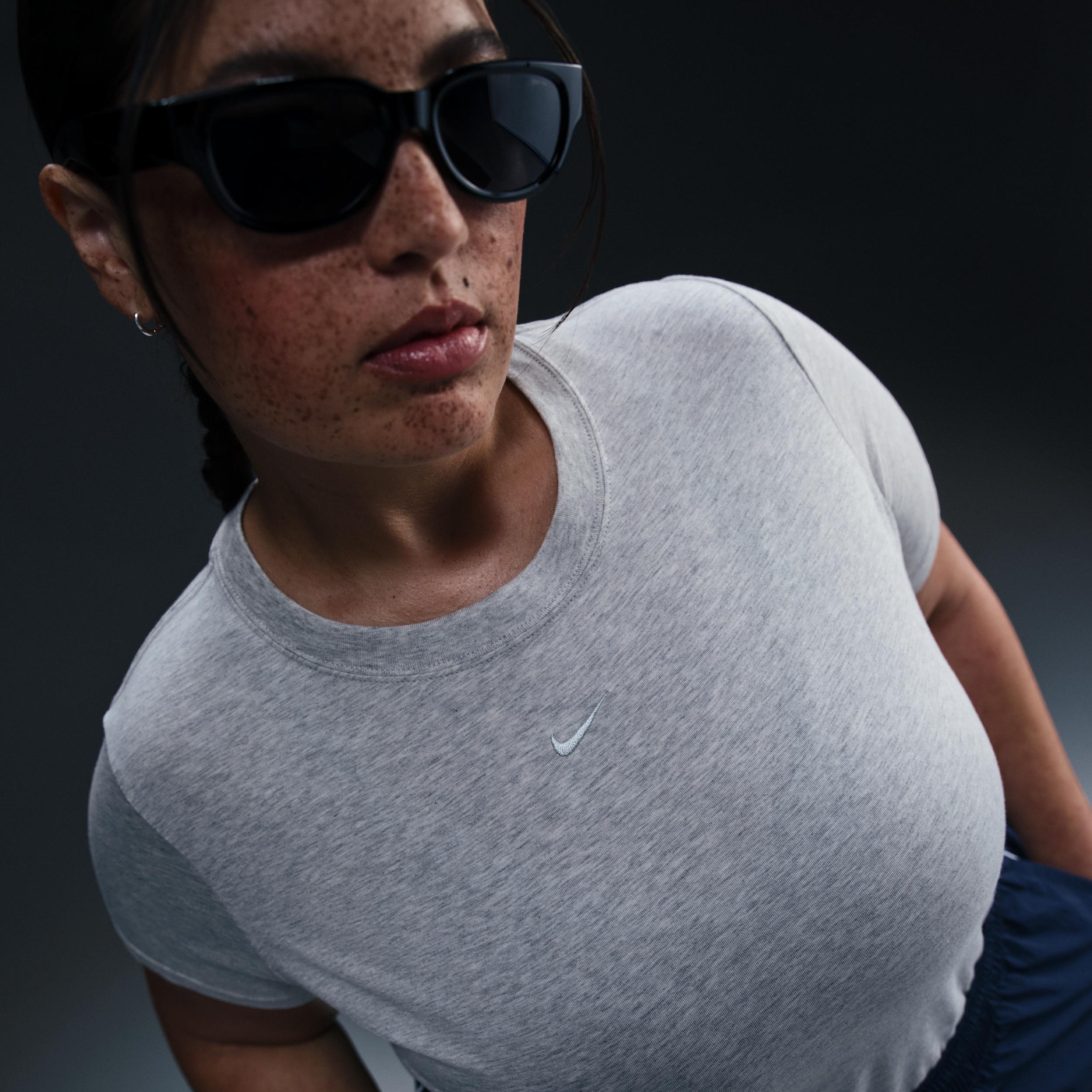 Nike Sportswear Chill Knit Women's Cropped T-Shirt (Plus Size) Product Image