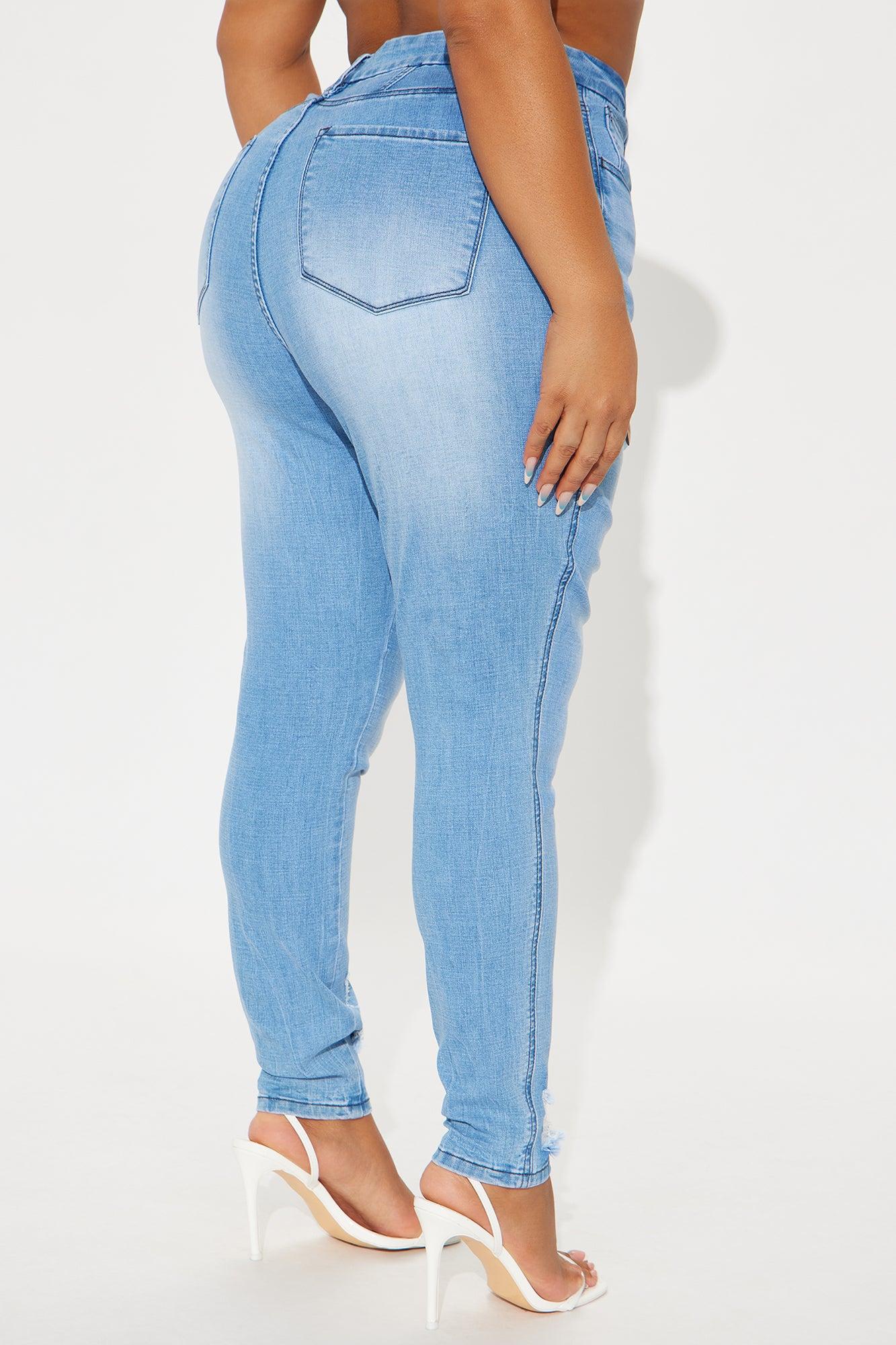 Long Story Short Sculpting Stretch Skinny Jeans - Light Wash Female Product Image