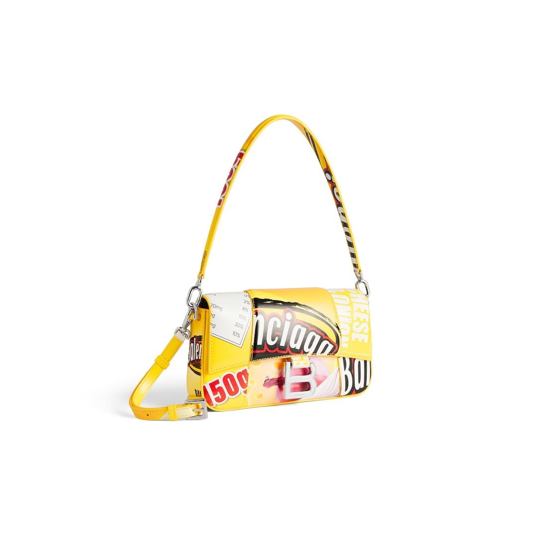 Women's Hourglass Sling Bag Small in Yellow Product Image