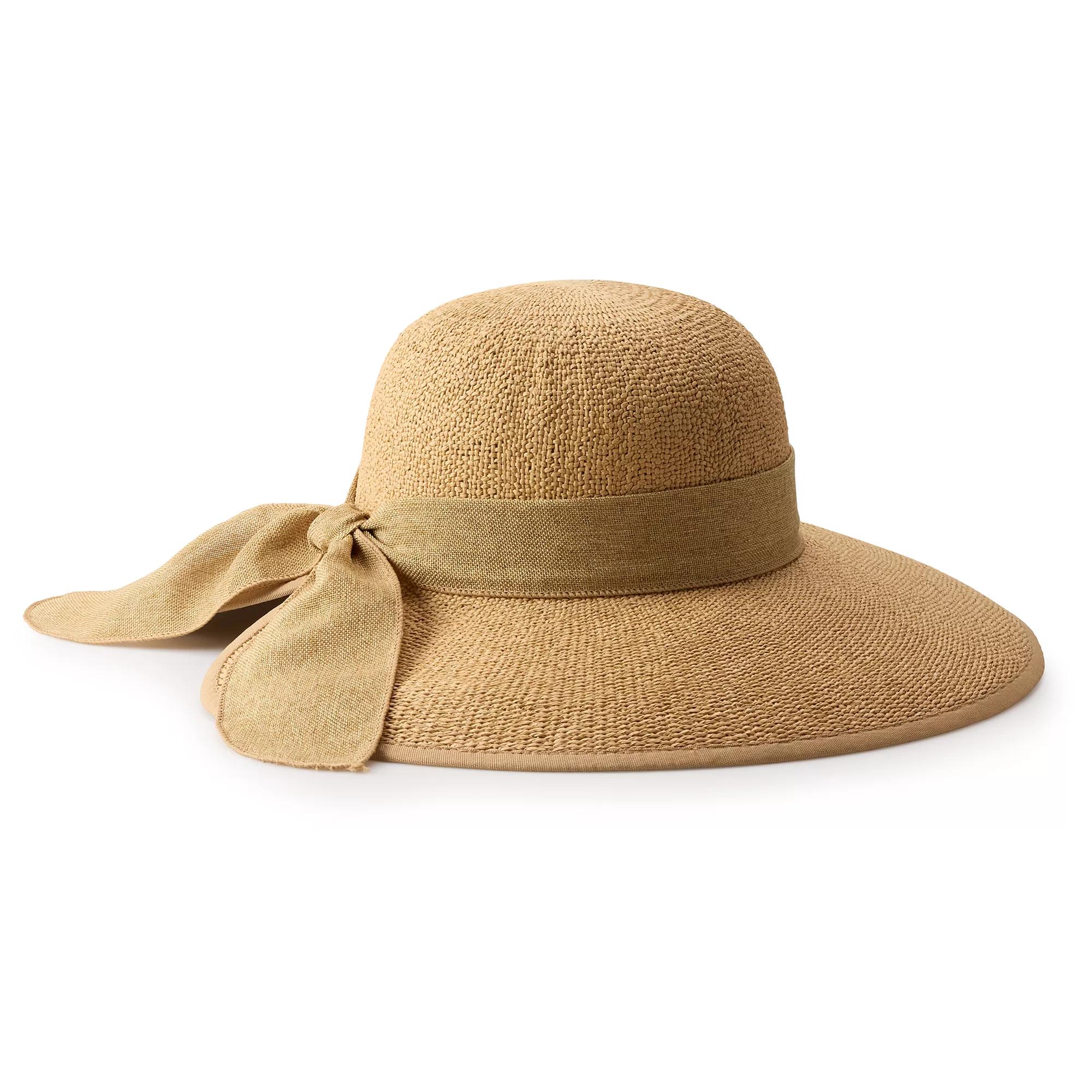 Women's LC By Lauren Conrad Split Back Cloche Hat, Natural Product Image