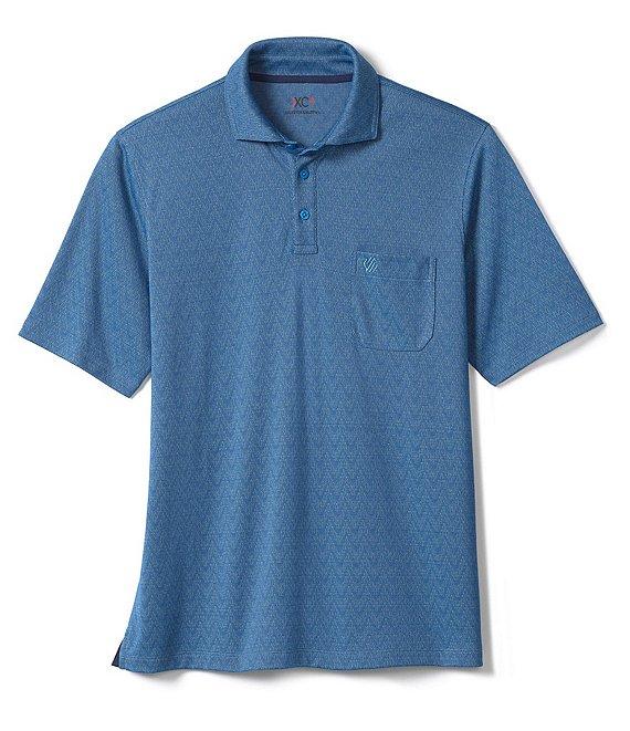 Johnston & Murphy XC4 Performance Stretch Jacquard Short Sleeve Polo Shirt Product Image