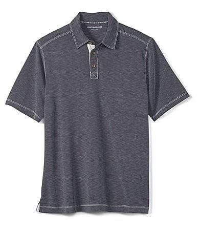 Johnston  Murphy Vintage Slub Short Sleeve Polo Shirt Product Image