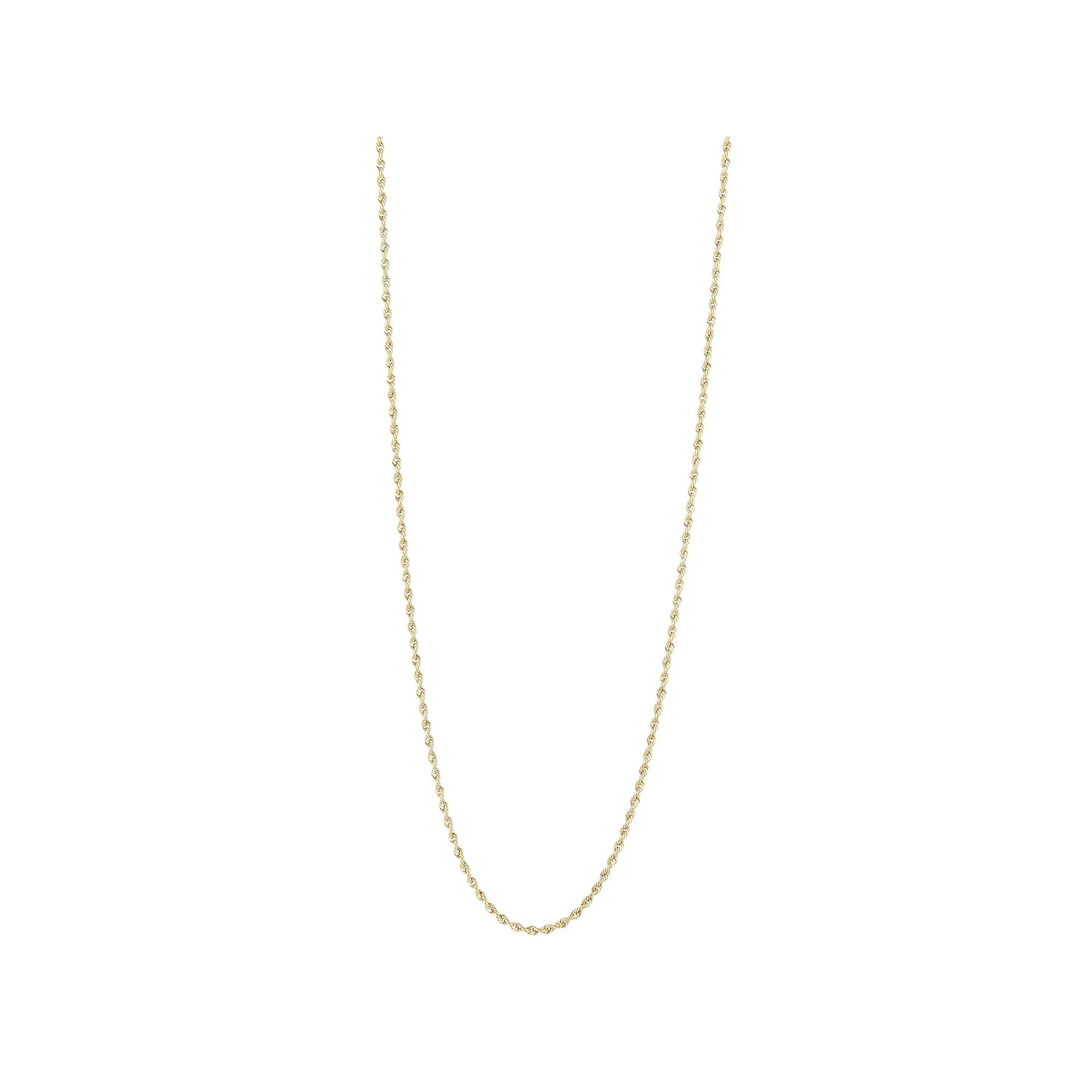 LUMINOR GOLD 14k Gold Rope Chain Necklace, Women's, Size: 18" Product Image