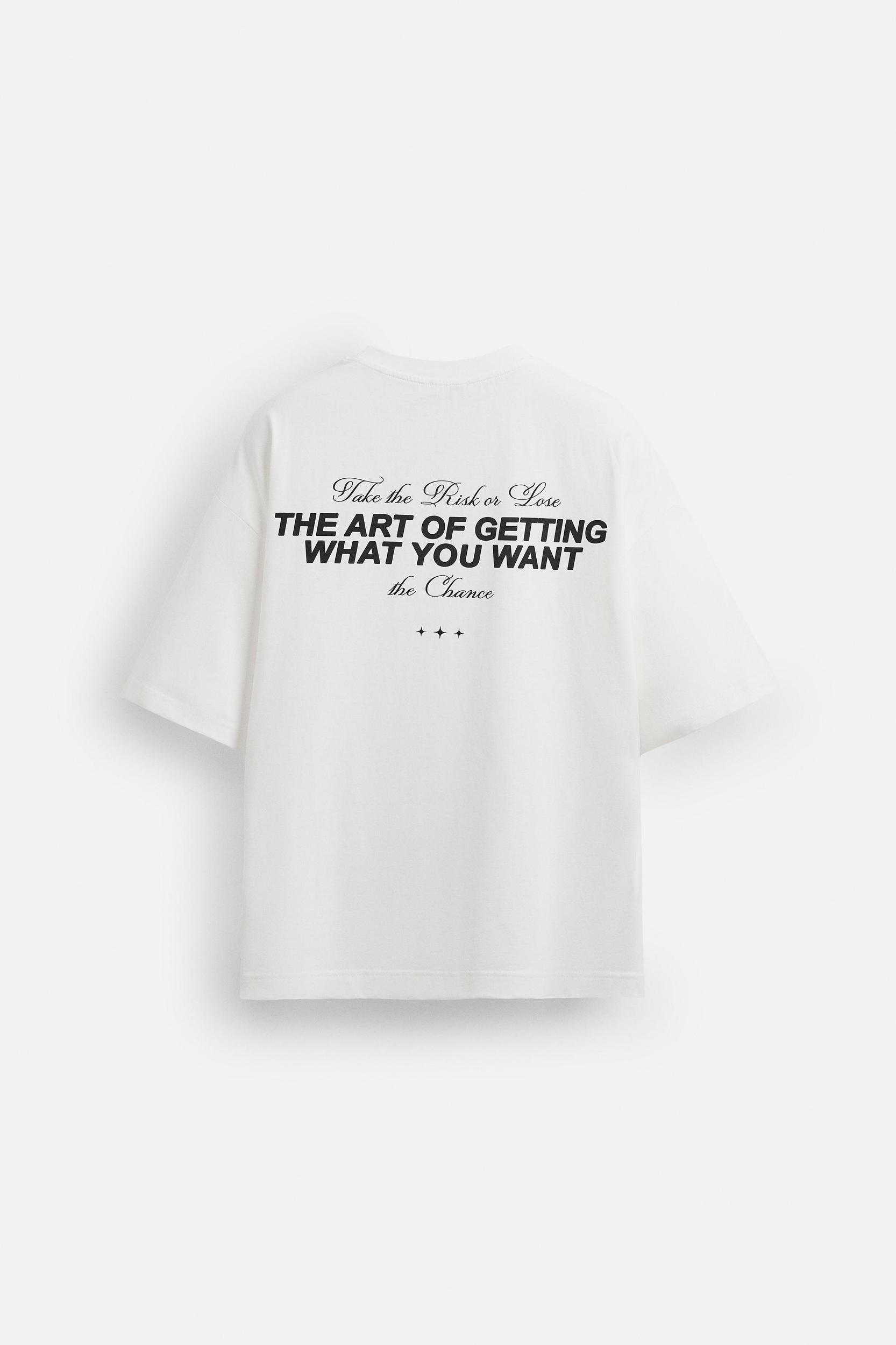 PRINTED TEXT T-SHIRT Product Image