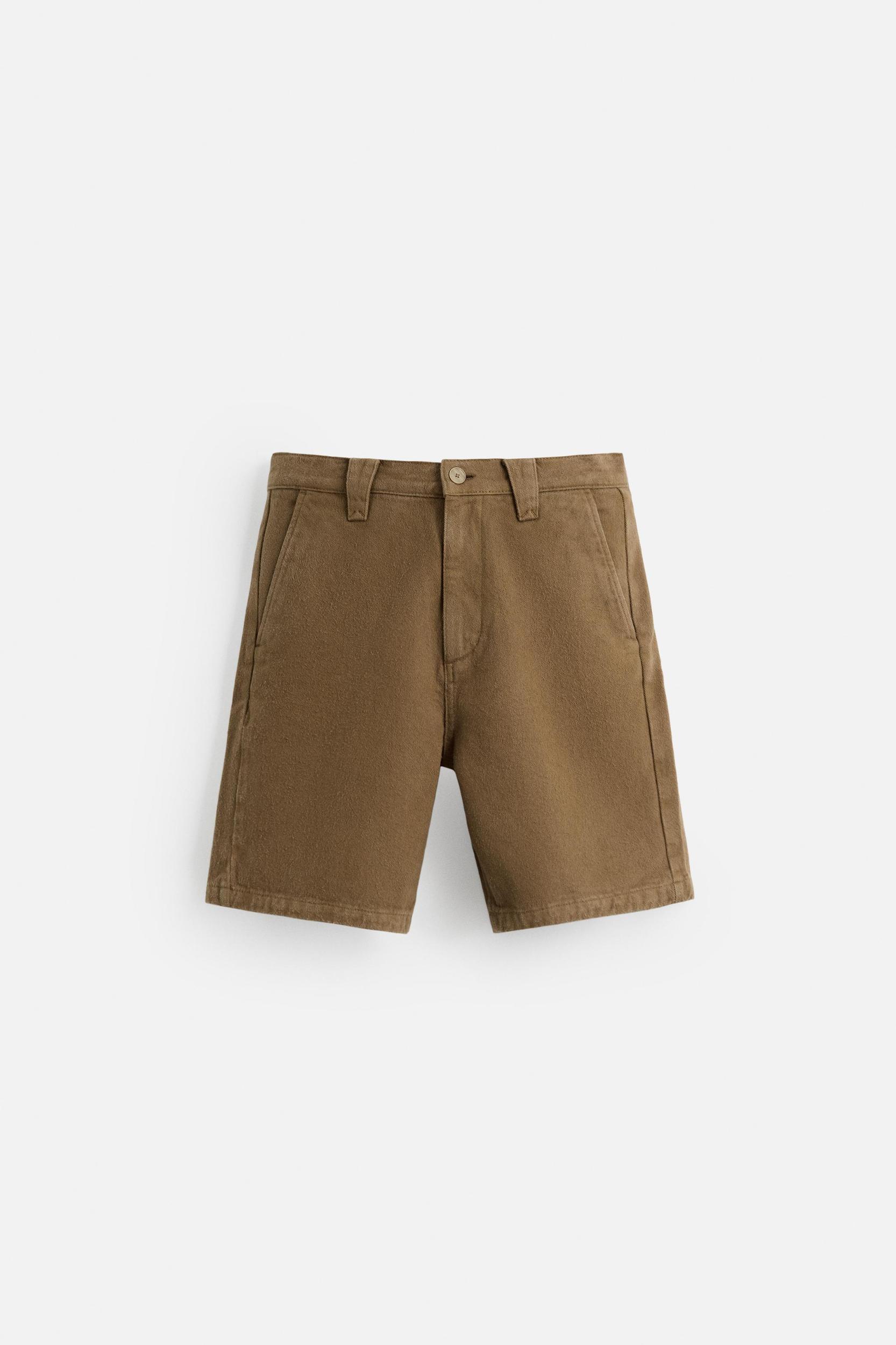 TEXTURED REGULAR FIT SHORTS Product Image