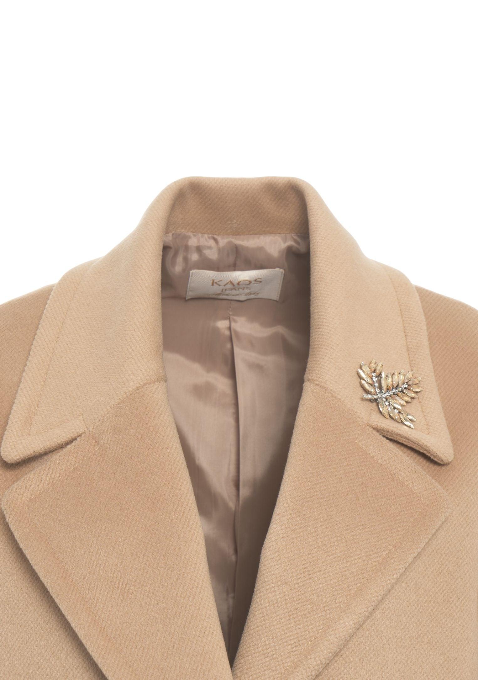 Coat with feather detail Product Image