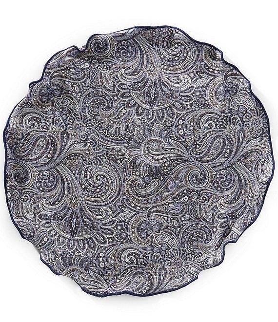 Edward Armah Paisley Floral Silk Pocket Square Product Image