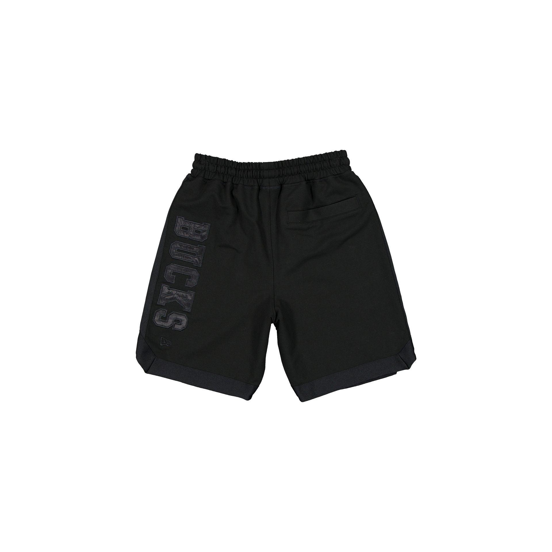 Milwaukee Bucks Black on Black Logo Select Shorts Male Product Image