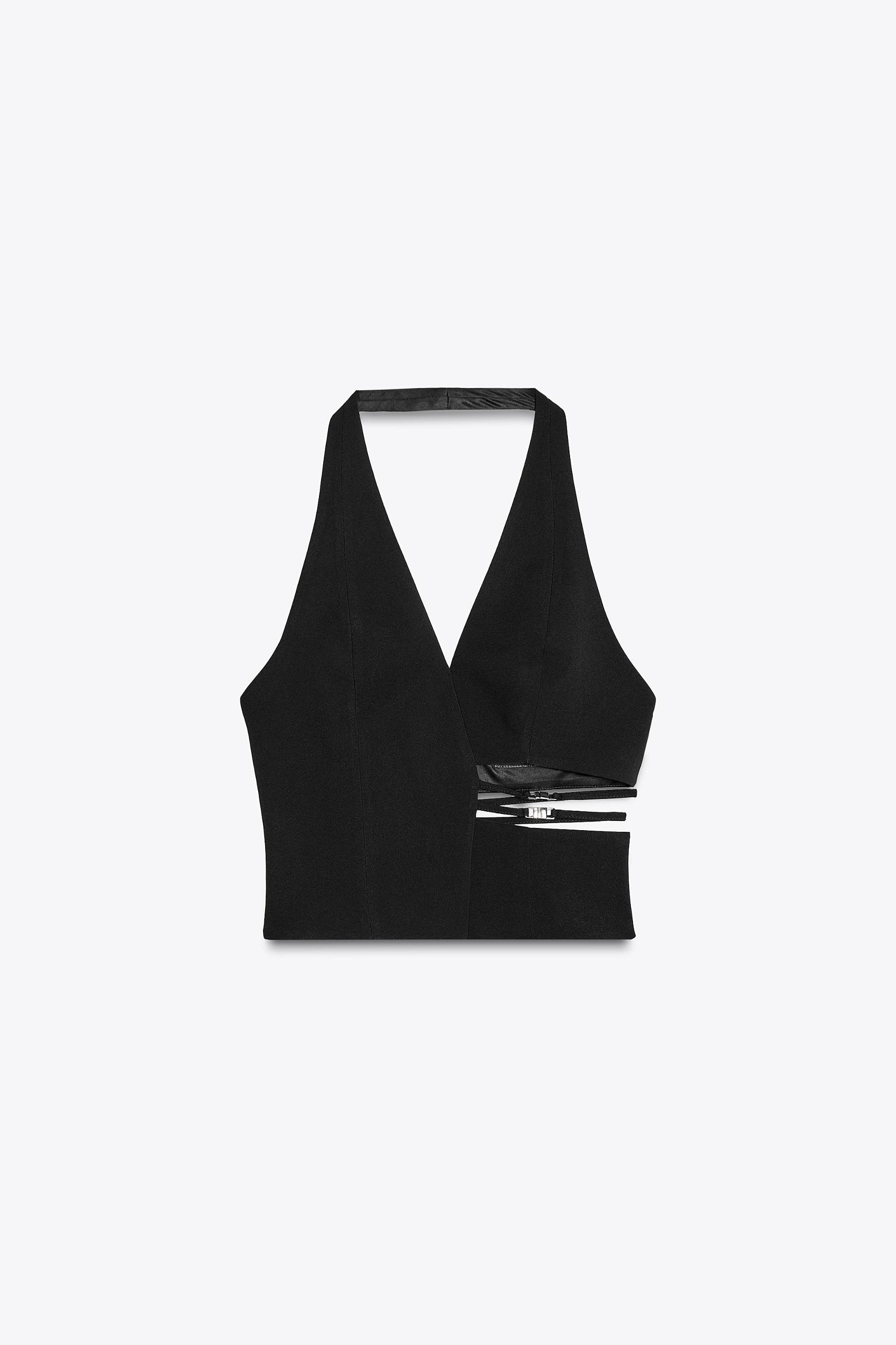 CUT OUT HALTER TOP Product Image