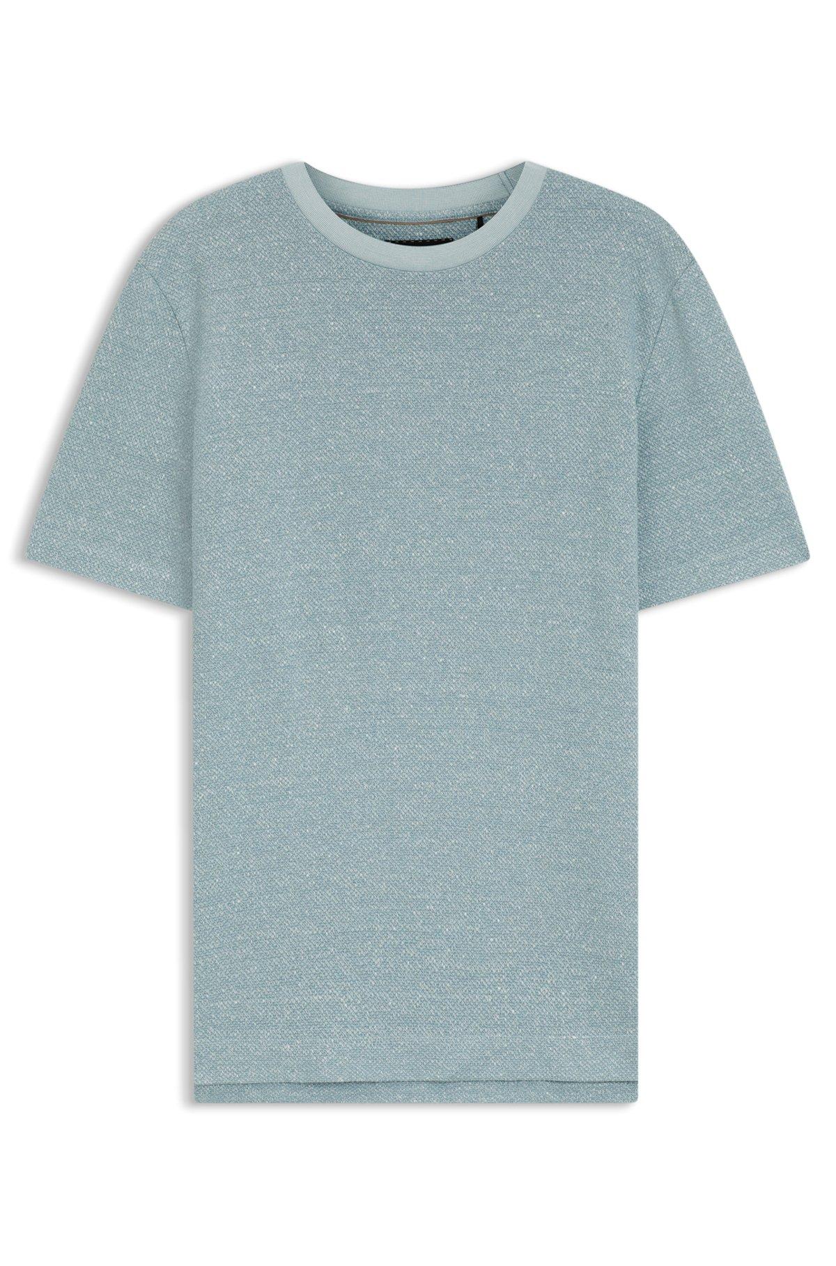 Mouline T-shirt in cotton, linen and silk Product Image