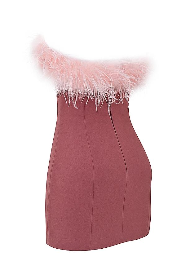 Alexa  warm pink mini dress - sale Product Image