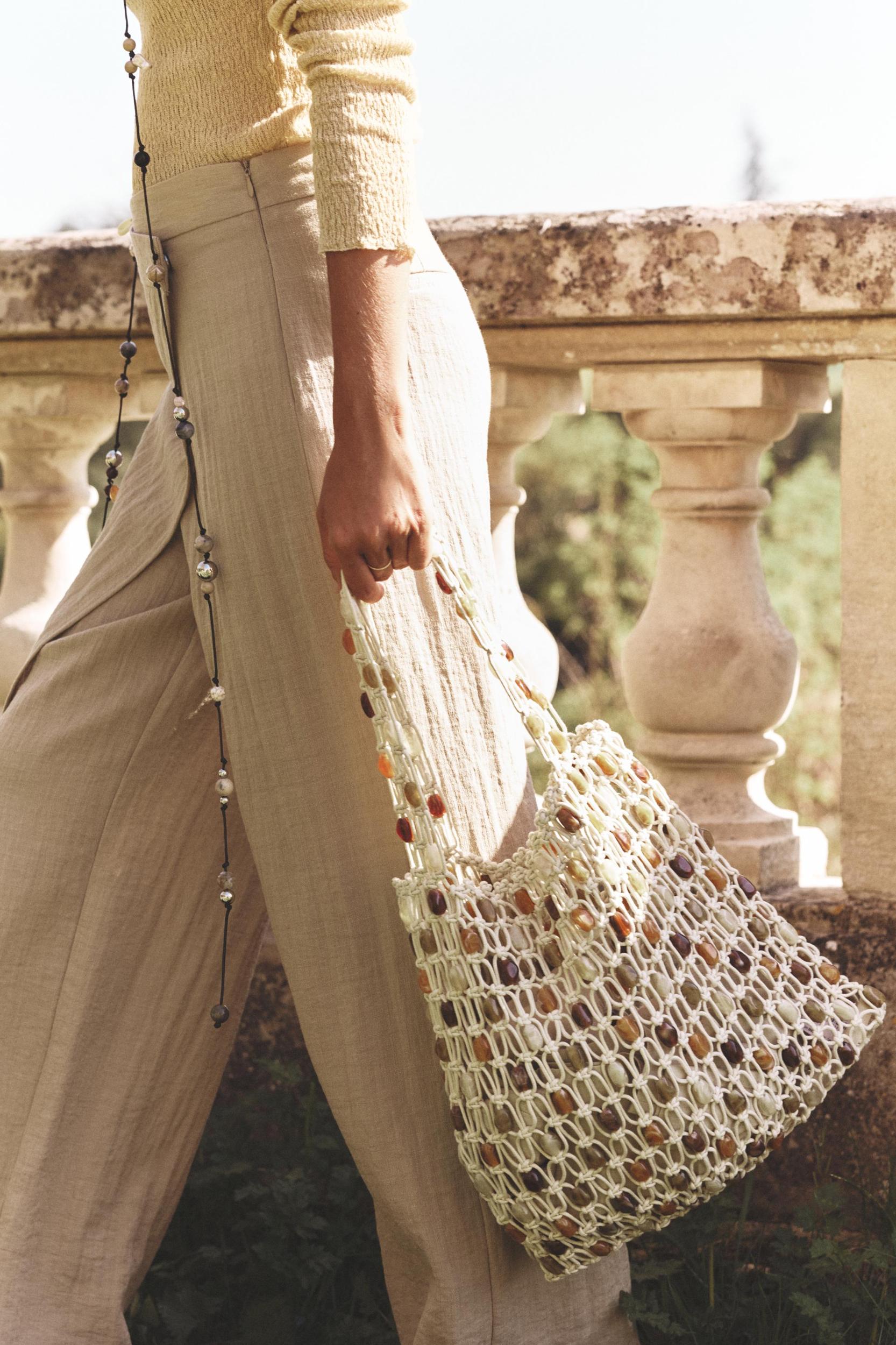 BEADED SHOPPER BAG Product Image