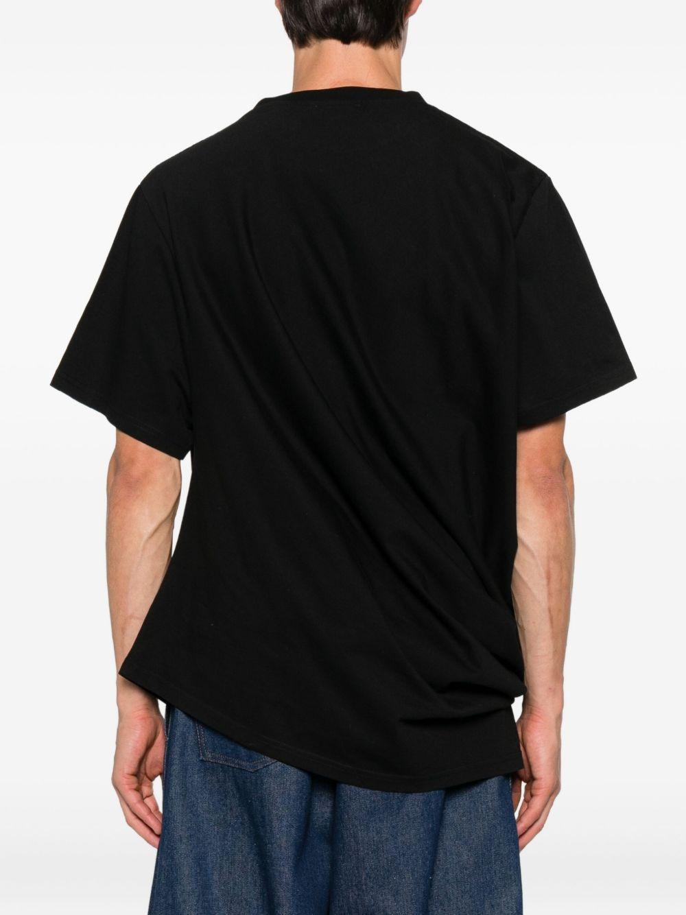 logo-embroidered cotton T-shirt Product Image