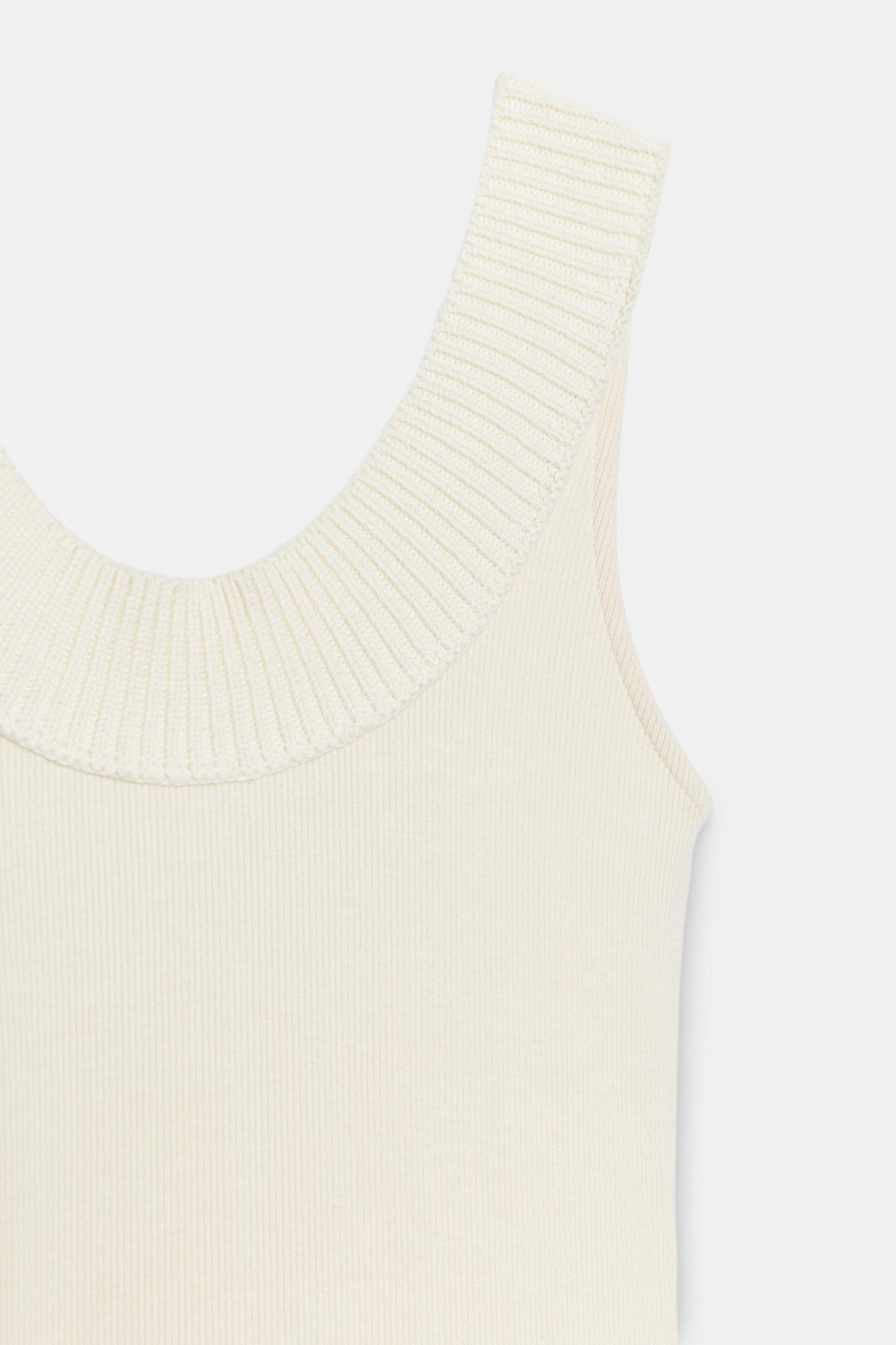 RIB HALTER NECK DRESS Product Image