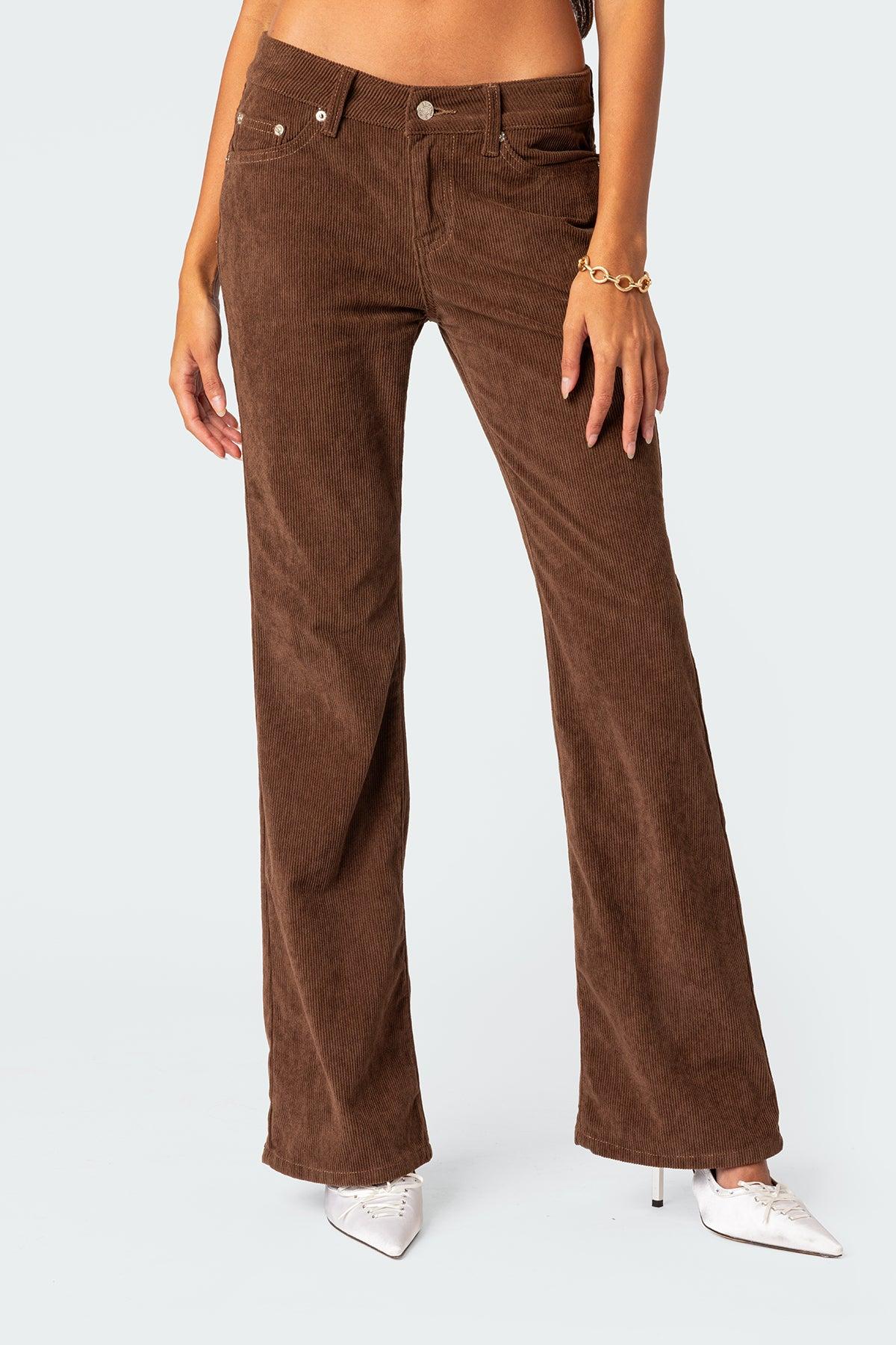 Corduroy Bootcut Flared Pants Product Image