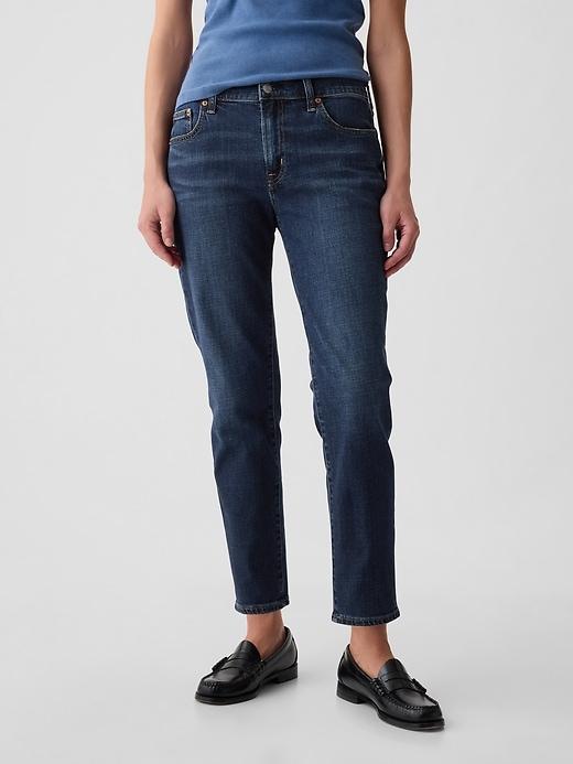 Mid Rise Girlfriend Jeans Product Image
