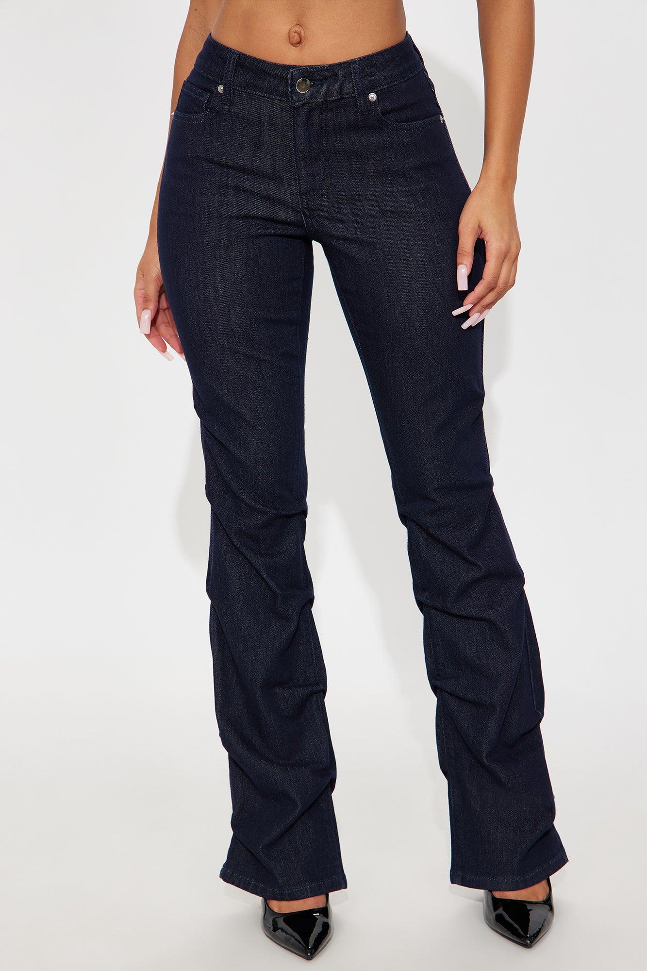 Clocked Out Low Rise Stacked Bootcut Jeans - Dark Wash Female Product Image