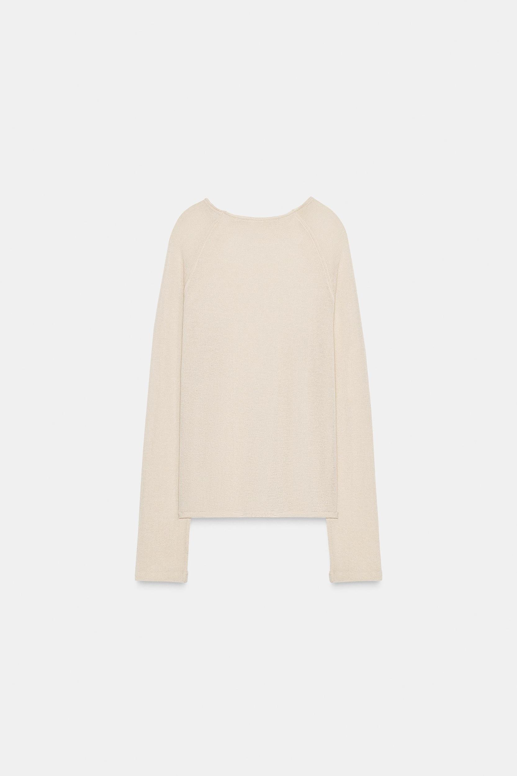 LONG SLEEVE T-SHIRT WITH WOOL Product Image