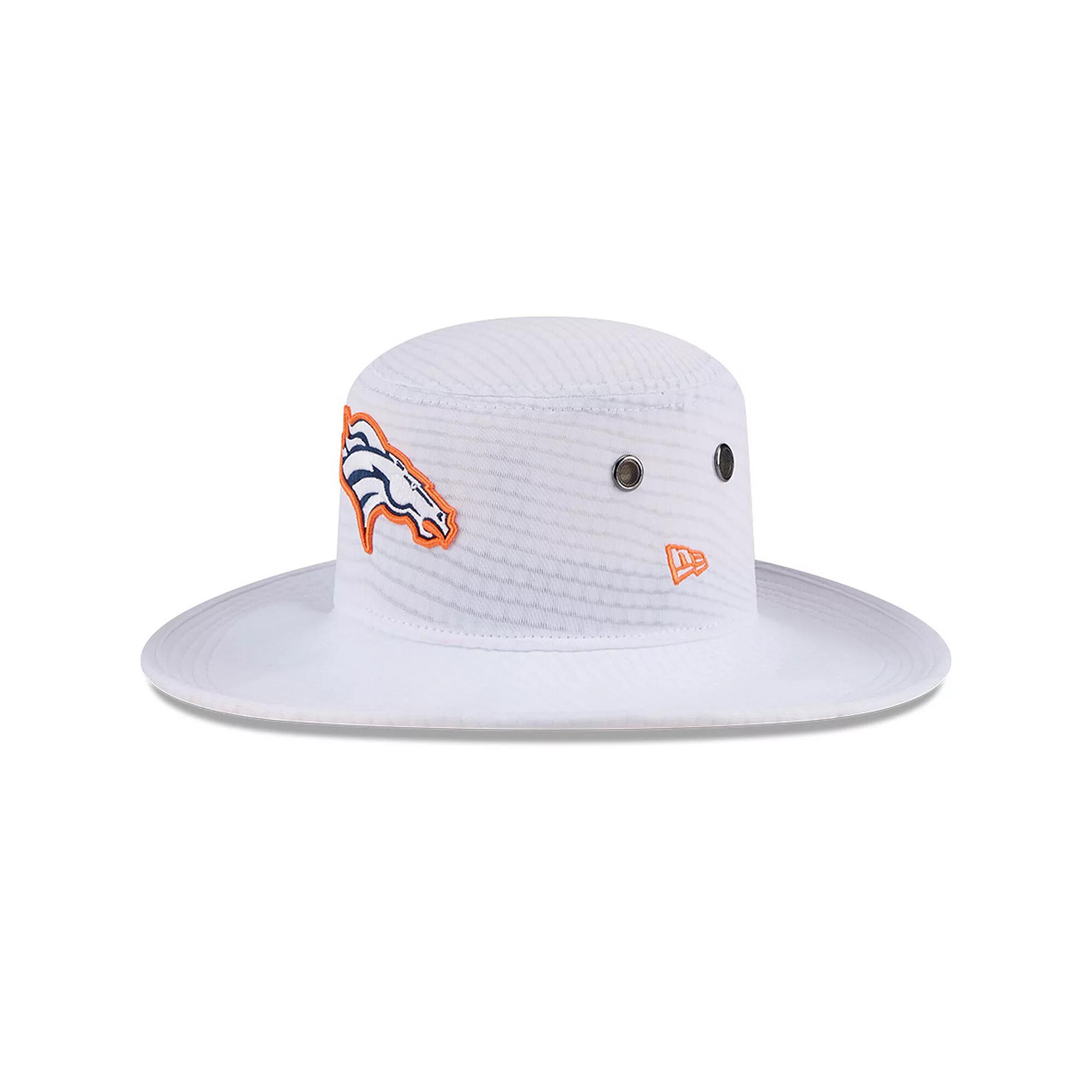 Men's New Era White Denver Broncos 2024 NFL Training Camp Panama Bucket Hat Product Image