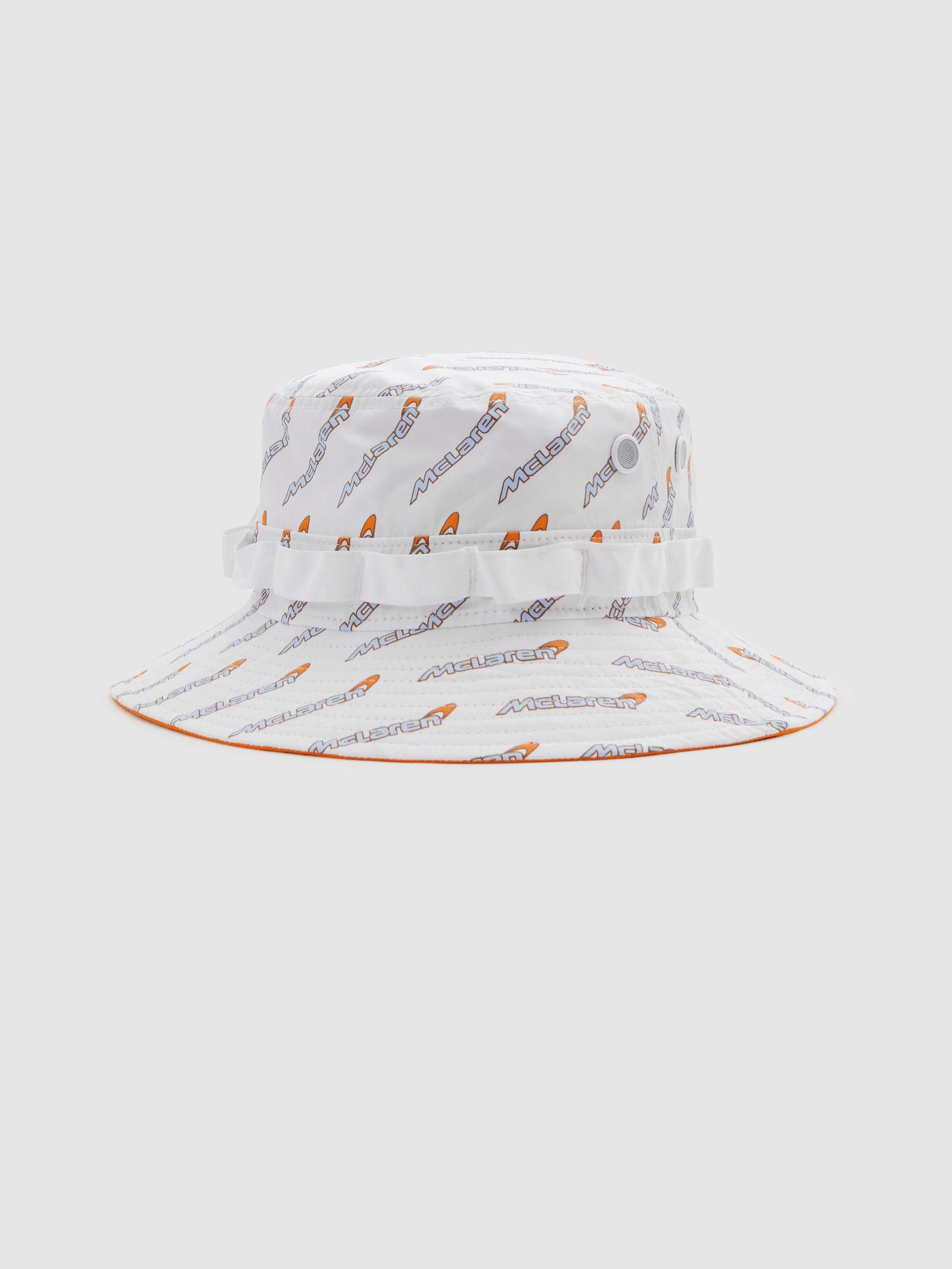 McLaren F1 Printed Bucket Hat in White Product Image