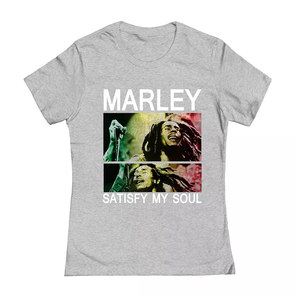 Juniors' Bob Marley Satisfy Soul Graphic Tee, Girl's, Size: Small, Sport Grey Product Image