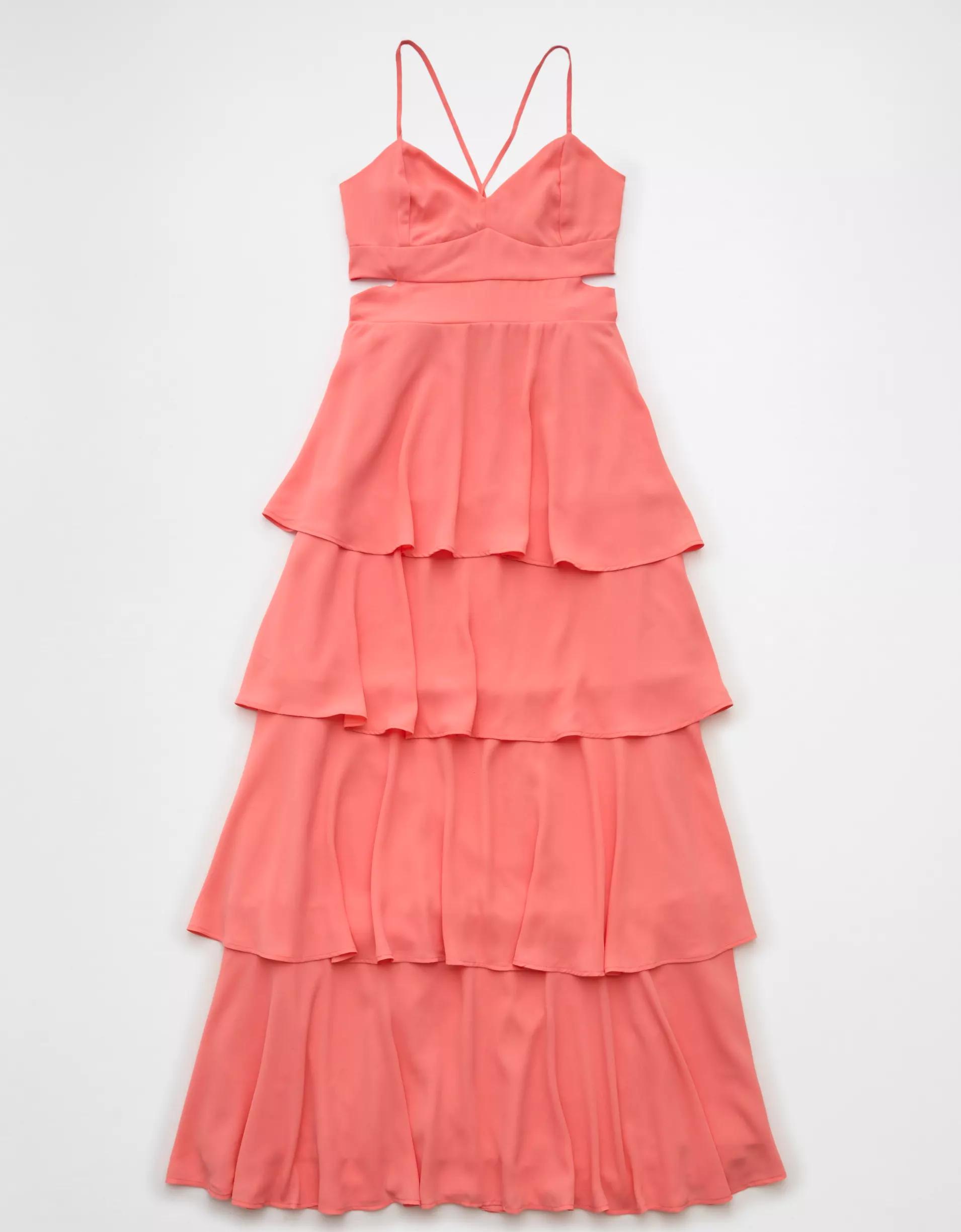 AE Cut-Out Tiered Maxi Dress Women's Product Image