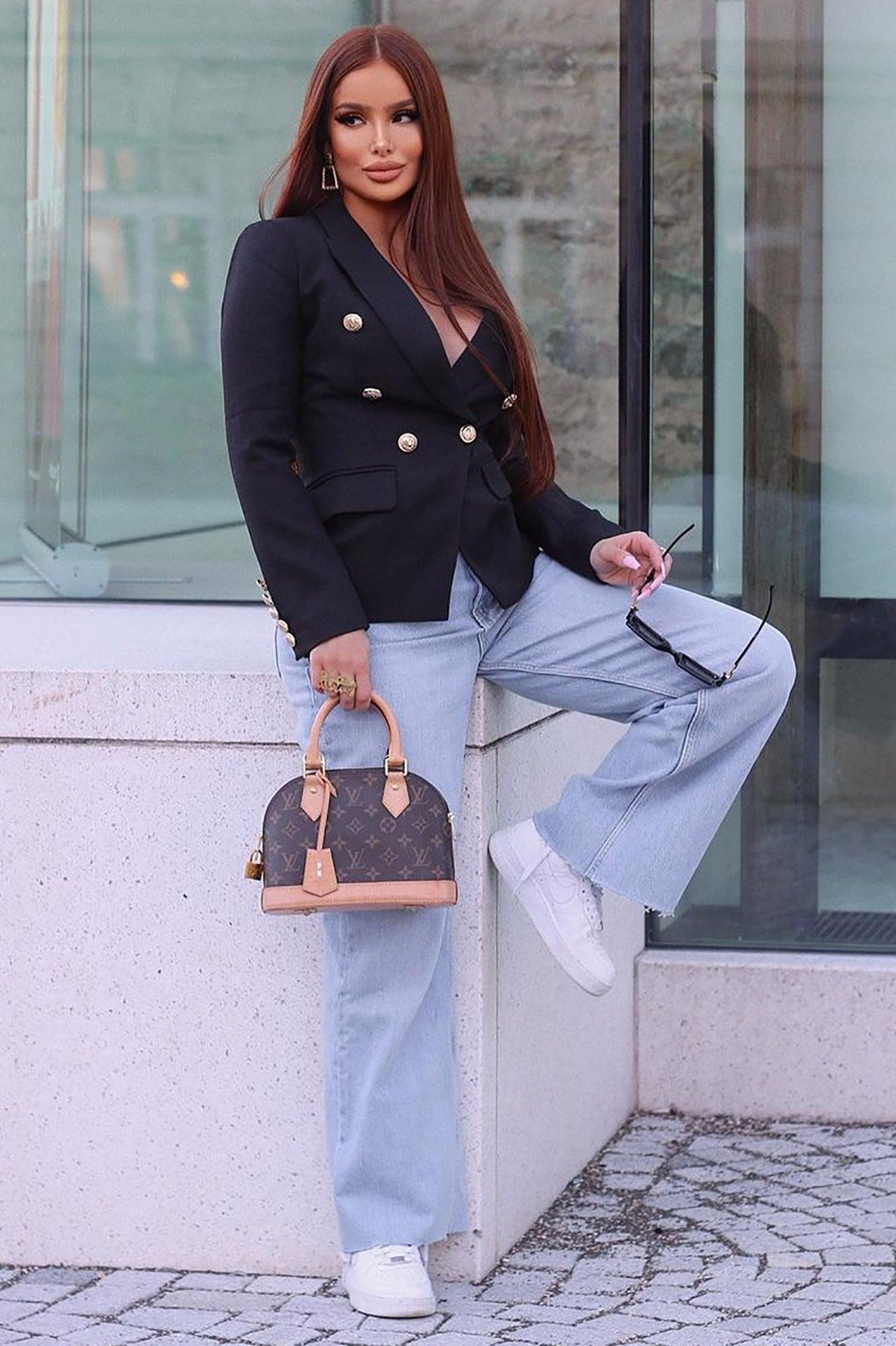 Winona 90's Wide Leg Jeans - Medium Blue Wash Product Image