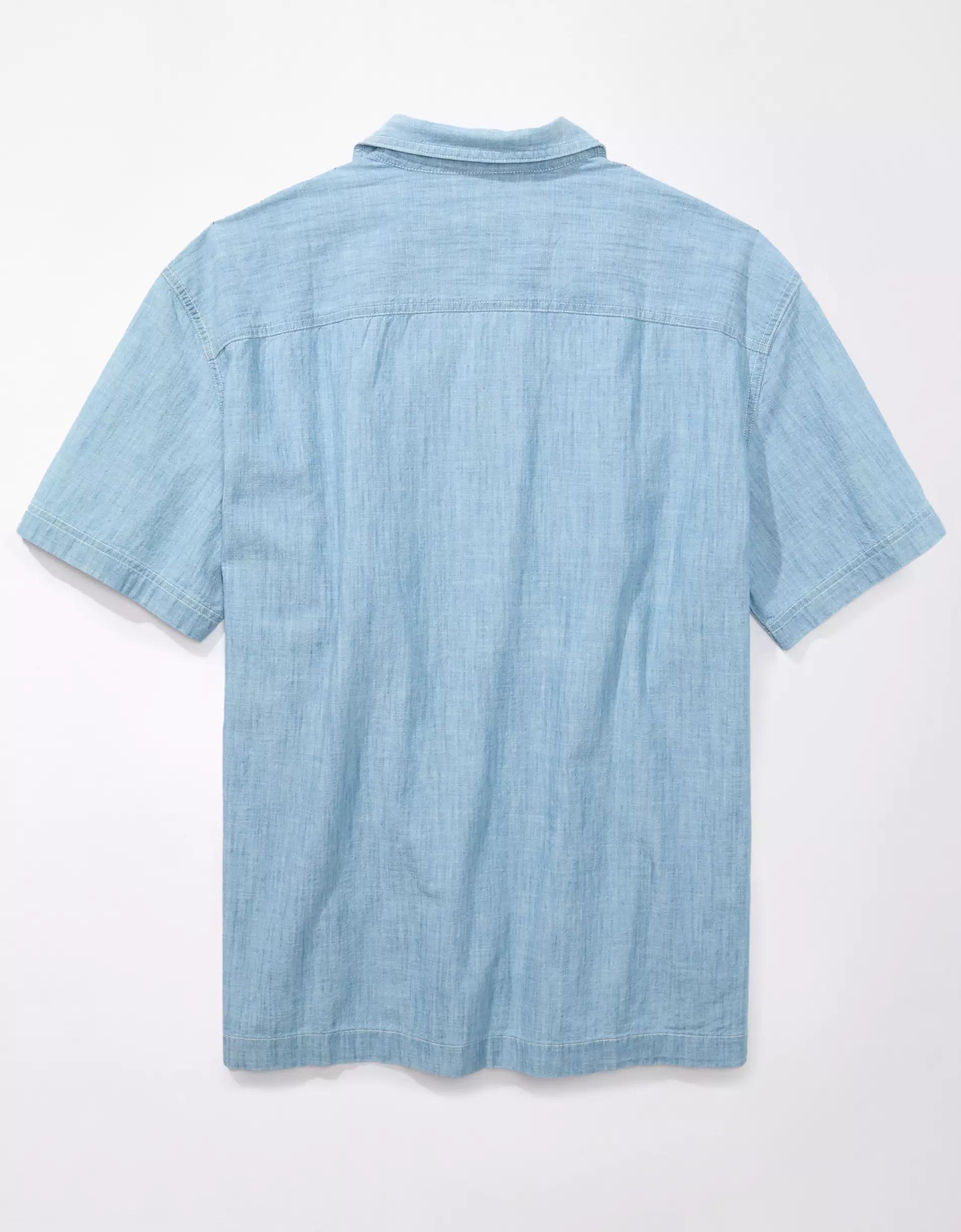 AE Poolside Chambray Button-Up Shirt Product Image