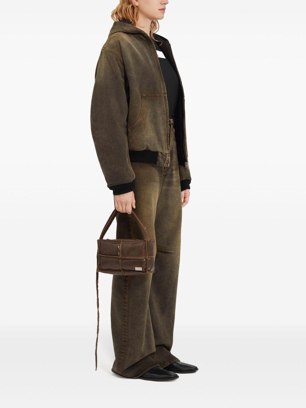 hooded denim jacket Product Image